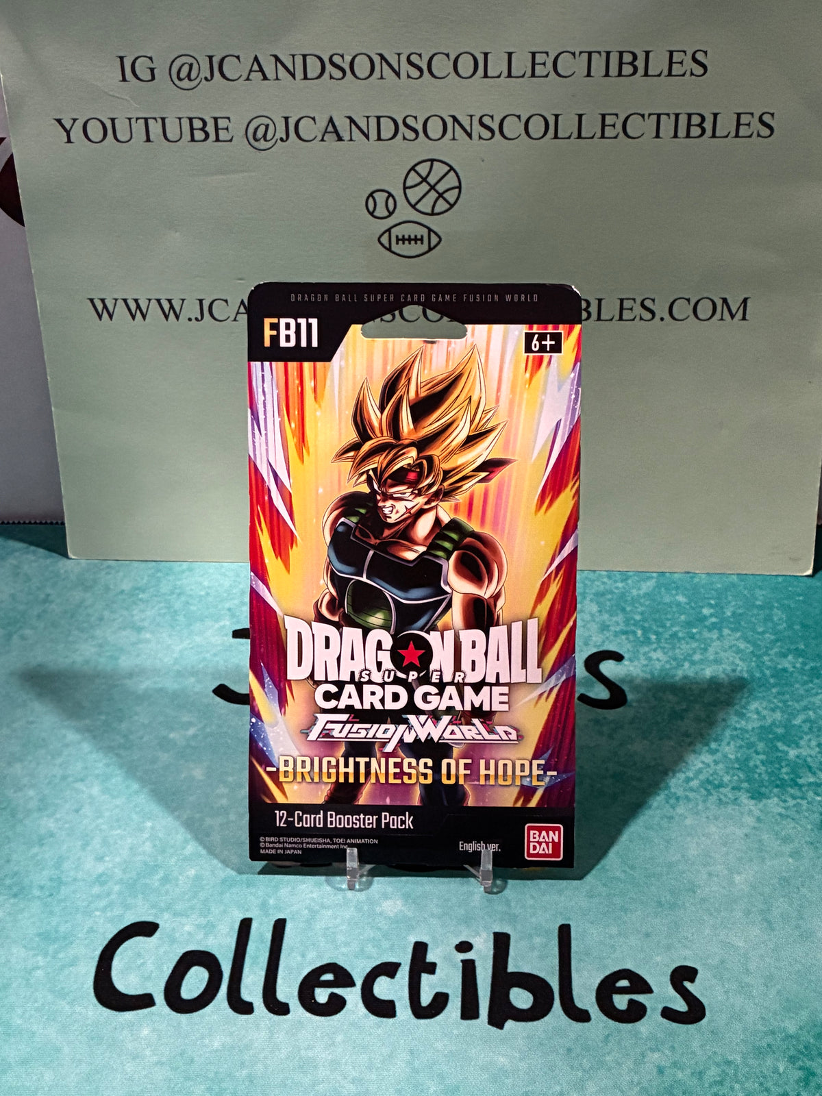 Dragon Ball Z: Fusion World Brightness of Hope FB11 Sleeved Booster Pack. Packs vary
