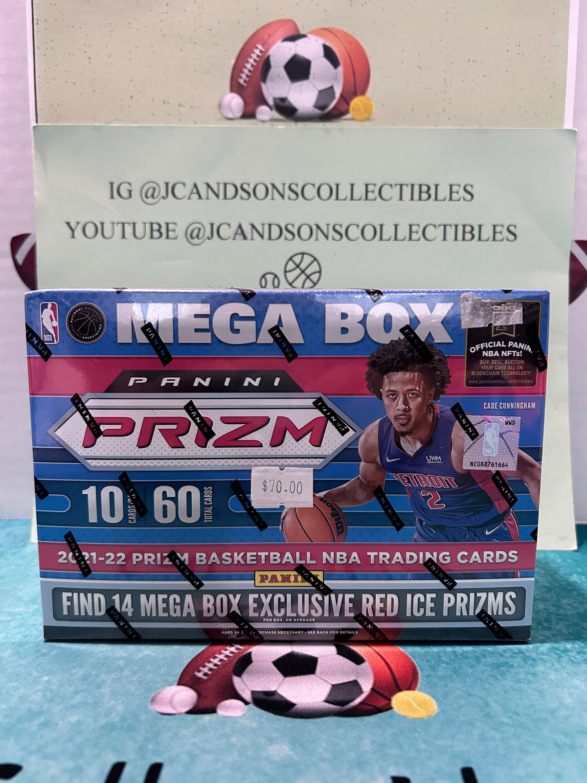 2021-2022 Panini Prizm Basketball Mega Box (Red Prizms)