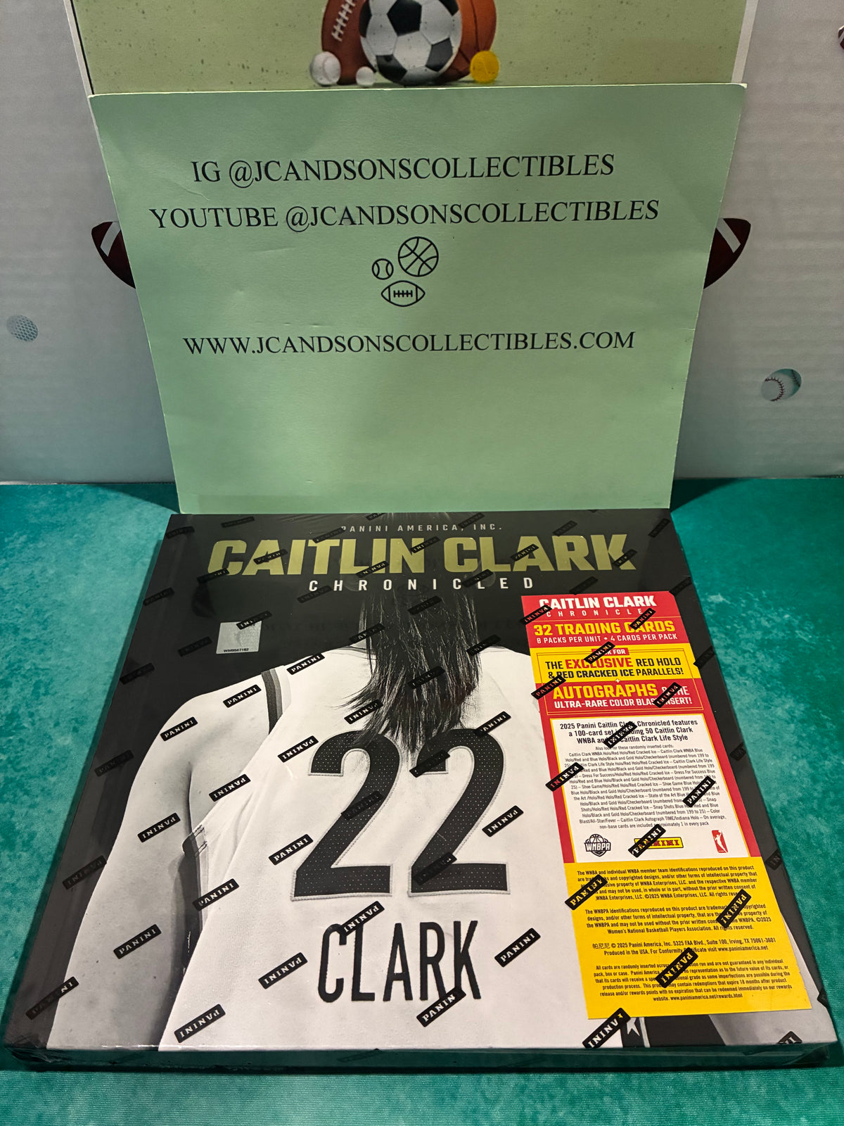 2025 Panini Caitlin Clark Chronicled Basketball Trading Card Collection Keepsake