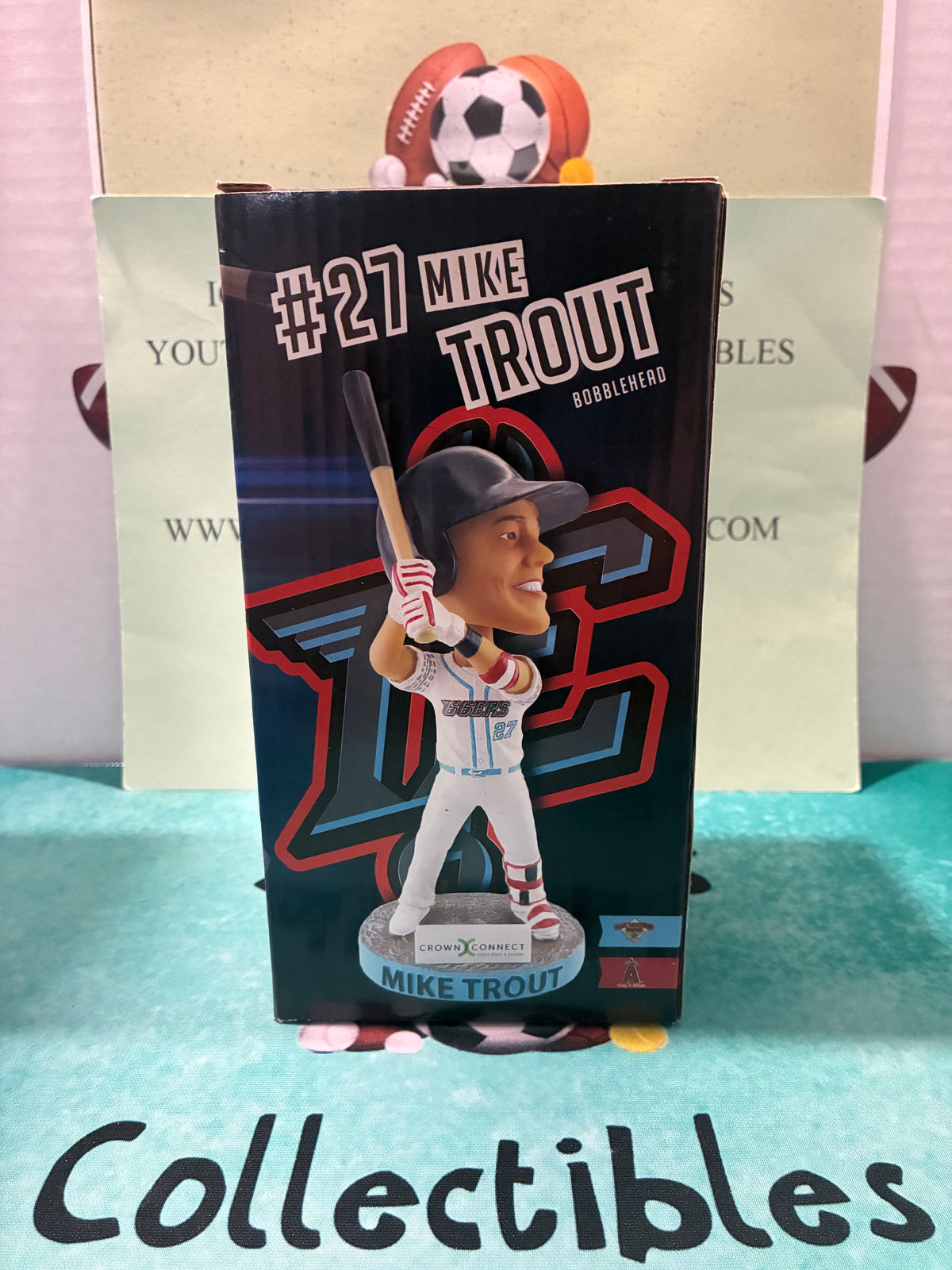 Mike Trout Bobblehead IE 66ers SGA 5/26/18 Angels Limited Edition Giveaway Rare