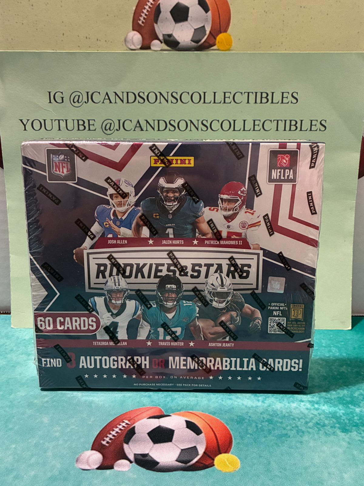 2025 Panini Rookies & Stars PREFERRED HOBBY BOX 3 Hits AUTO or MEM Sealed NFL
