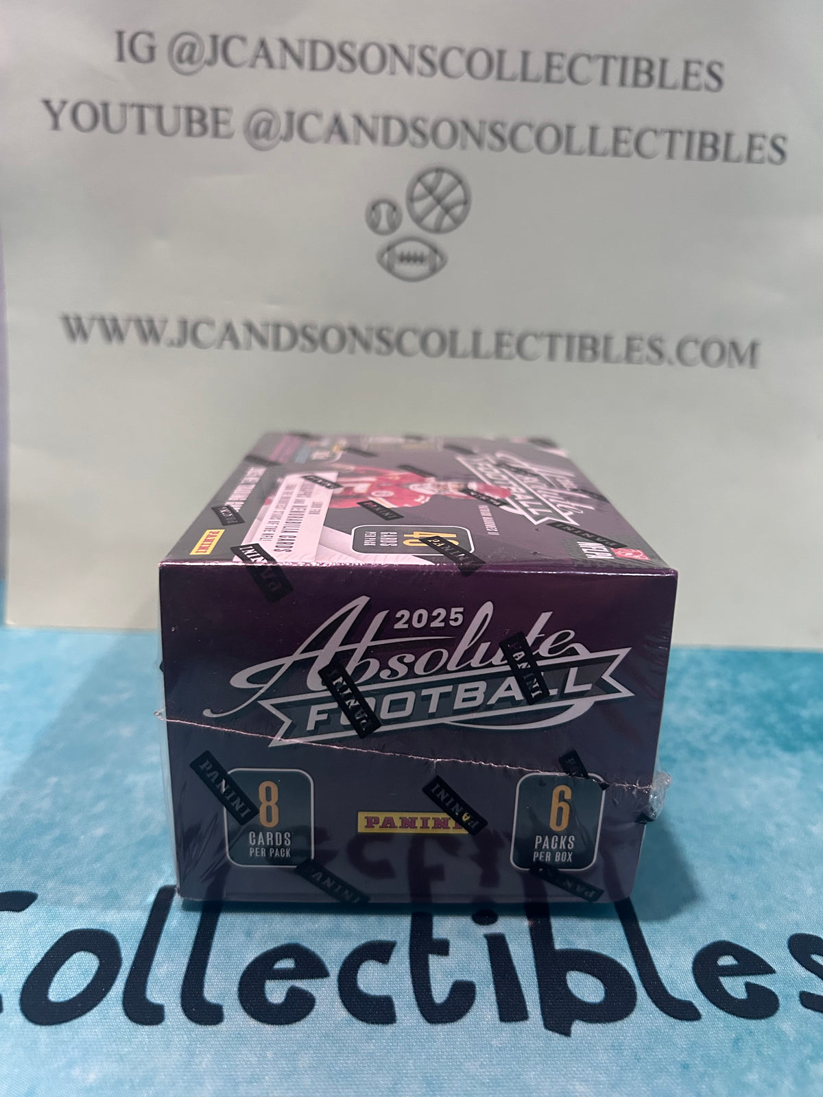 New 2025 Panini Absolute Football Trading Cards Sealed Blaster Box 6 Packs