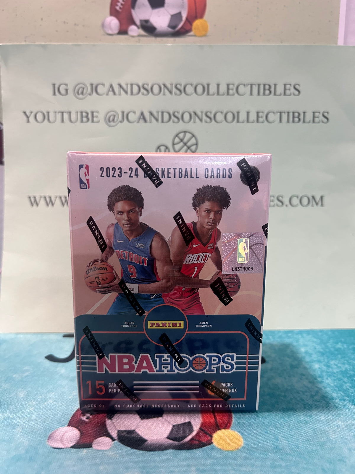 Panini 2023-24 NBA Hoops NBA Retail Box 6 Packs Sealed