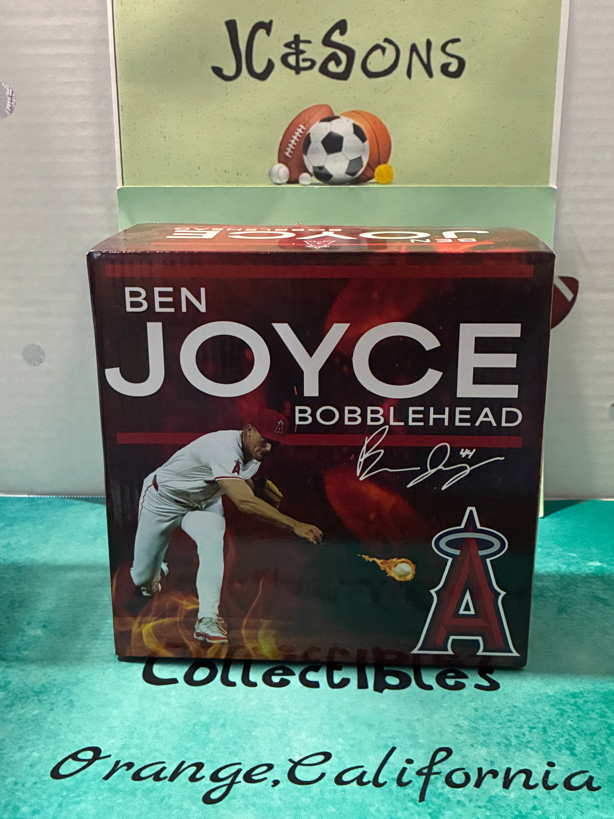 Ben Joyce FLAME THROWER Bobblehead 2025 SGA Los Angeles ANGELS 5/2/25 NIB