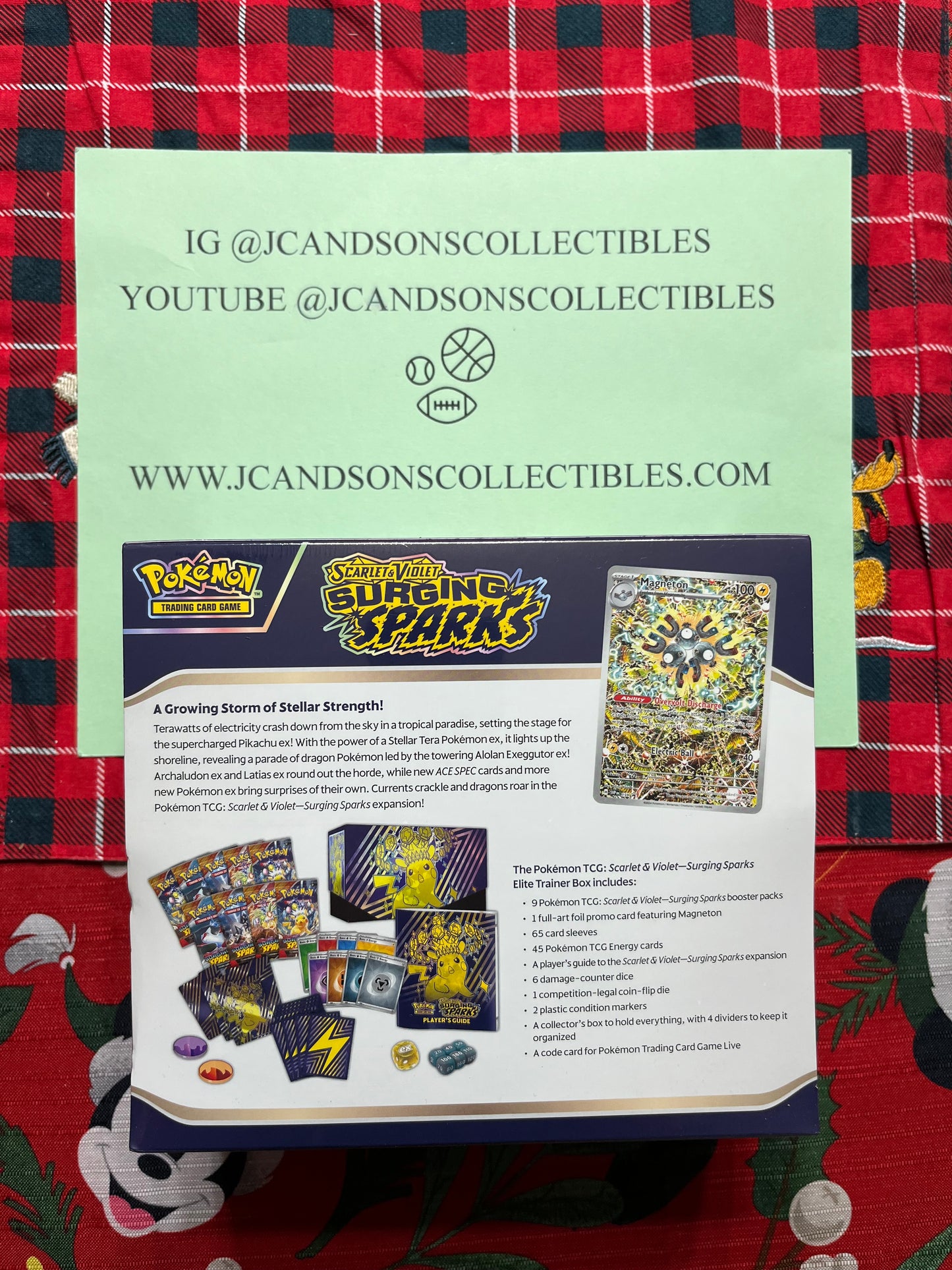 Pokemon TCG: Surging Sparks Factory Sealed Elite Trainer Box