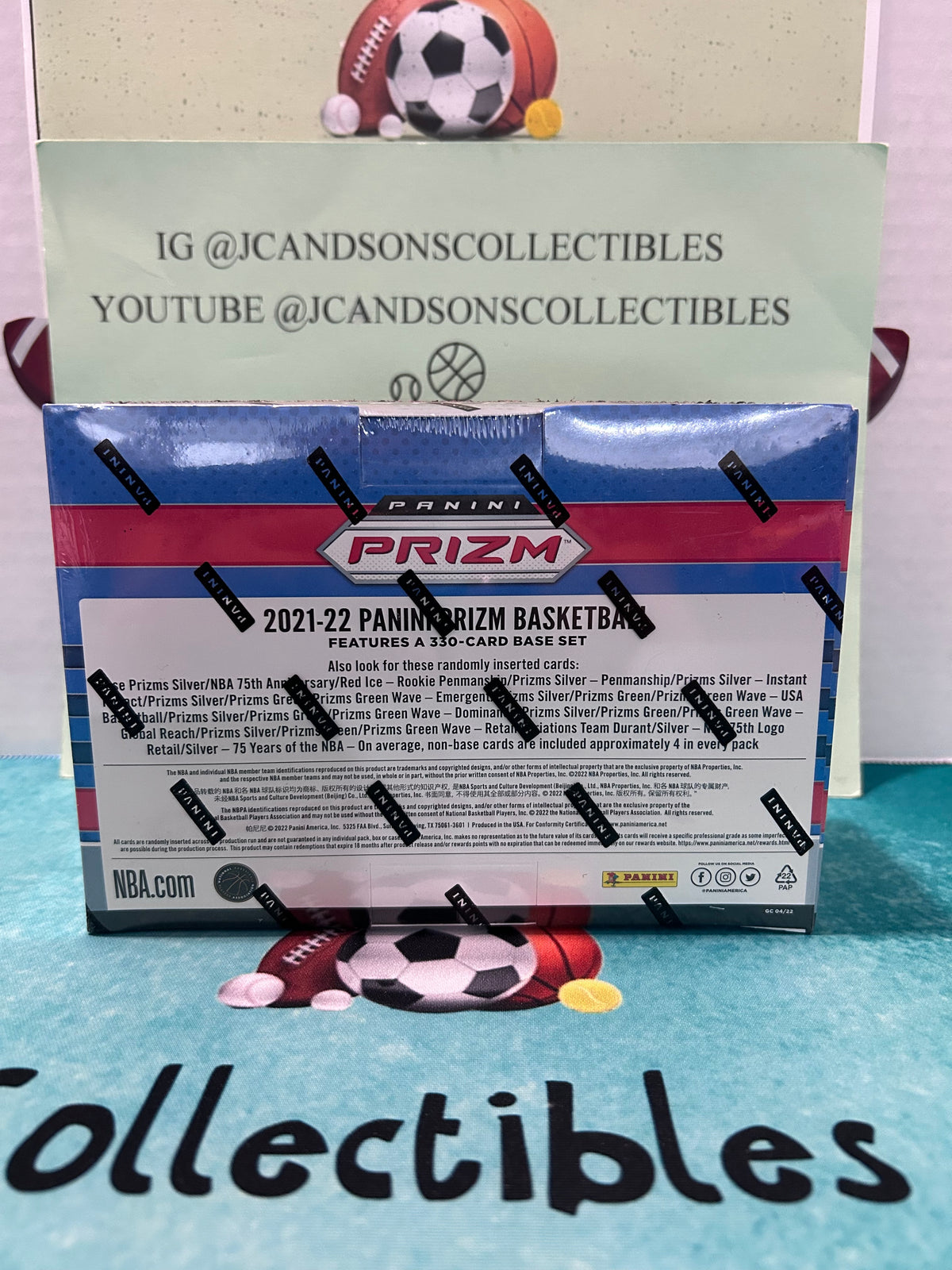 2021-2022 Panini Prizm Basketball Mega Box (Red Prizms)