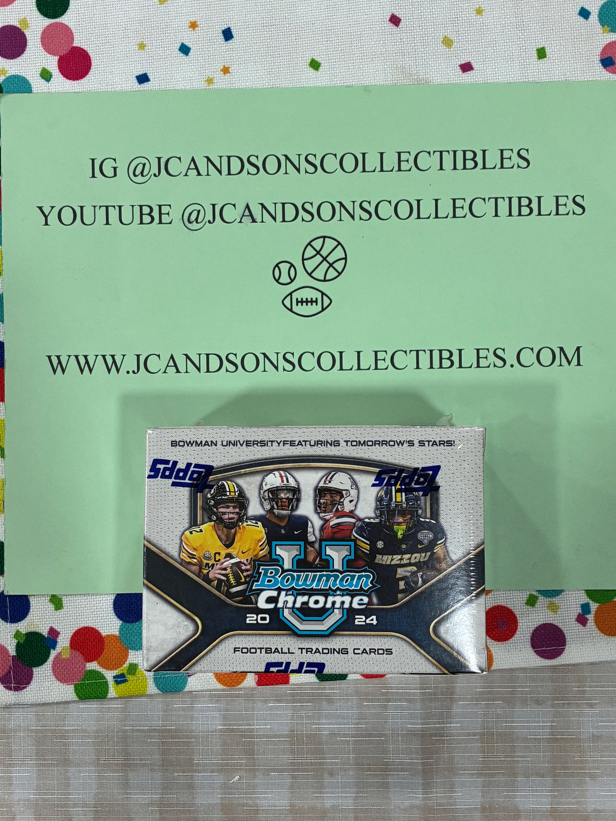 2024 BOWMAN CHROME U FOOTBALL FACTORY SEALED BLASTER BOX