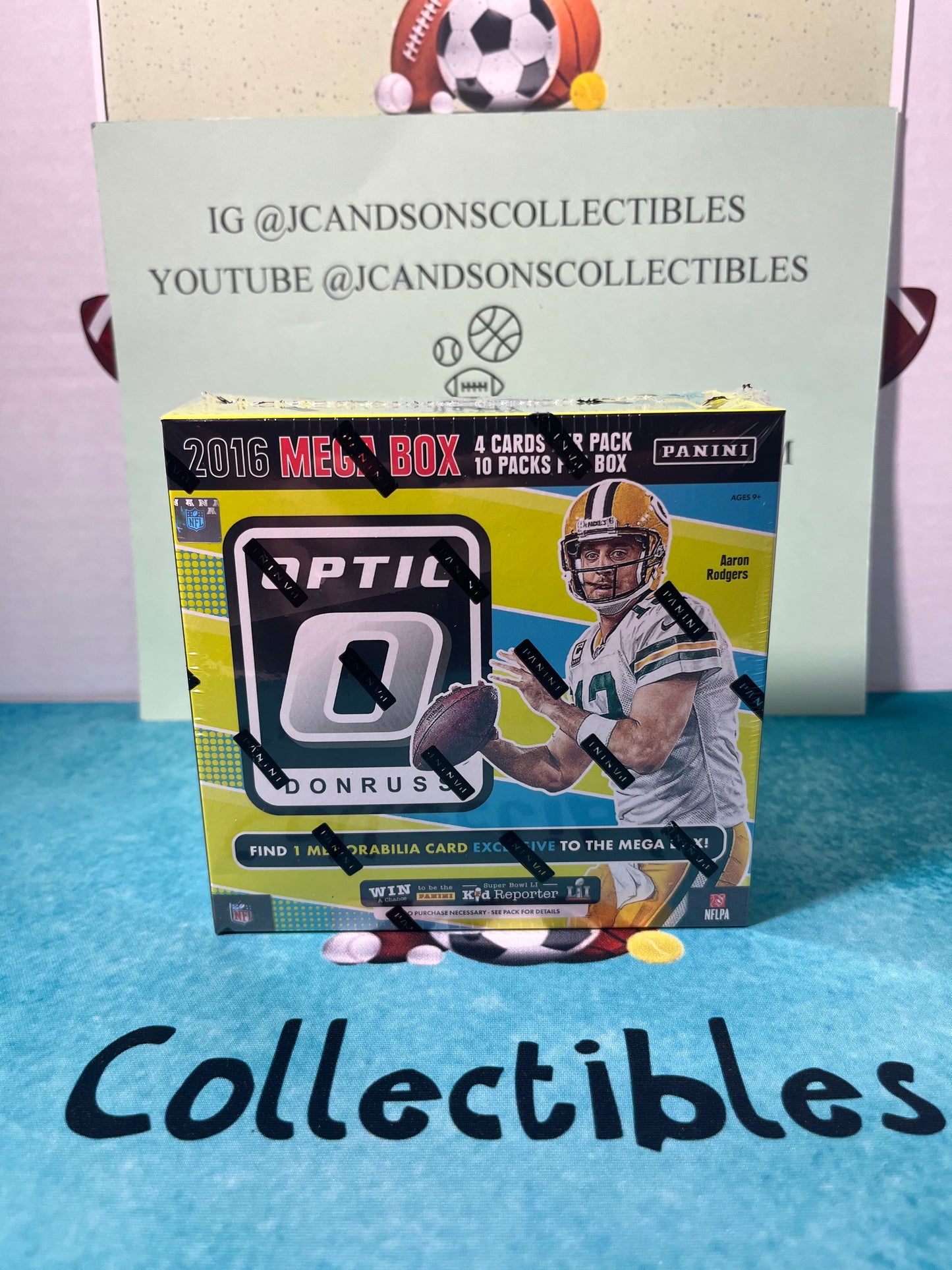 2016 Panini Donruss Optic Football Mega Box NFL Trading Cards - Factory SEALED