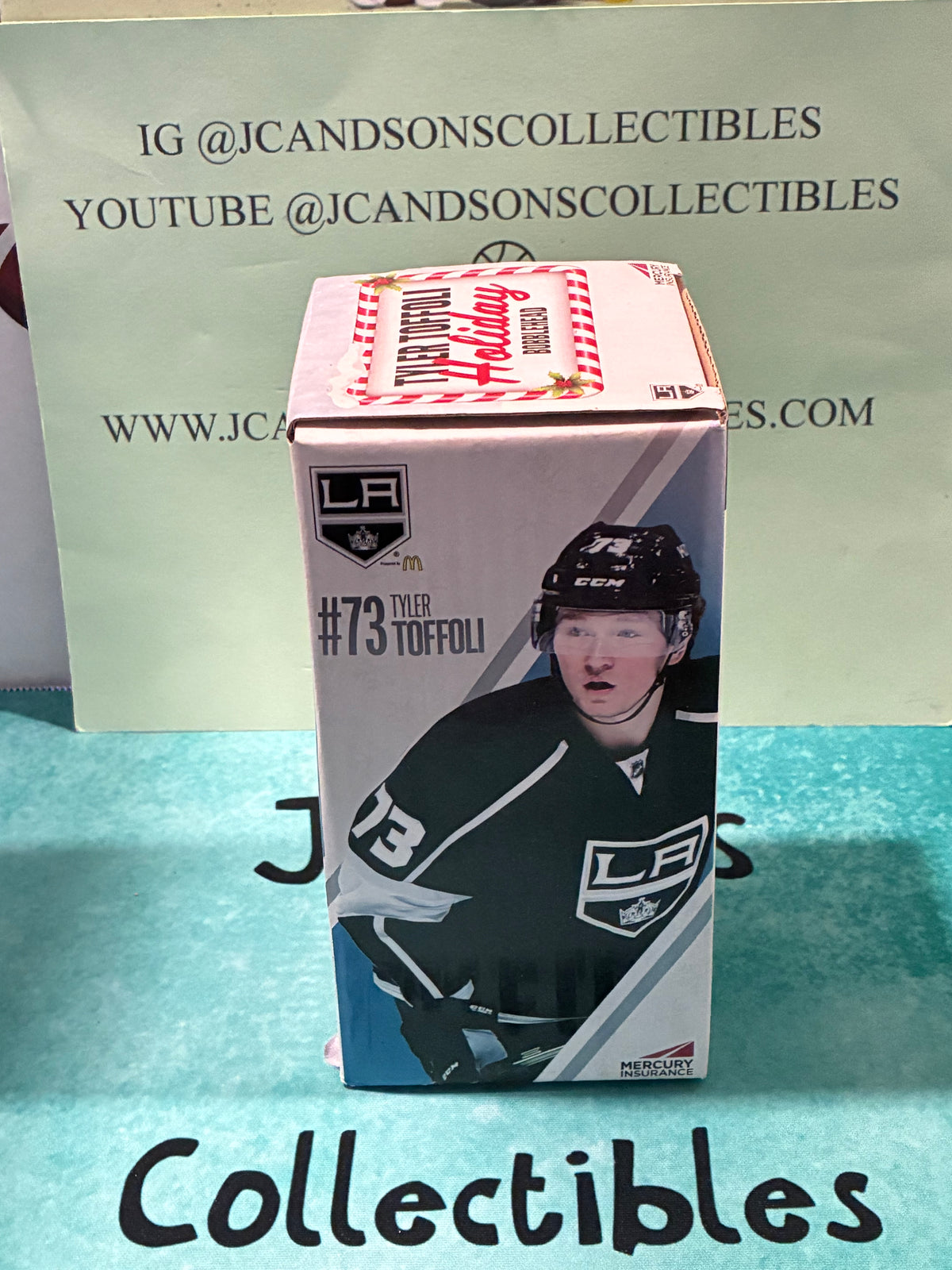 Tyler Toffoli Holiday Bobblehead- Los Angeles Kings- 12/5/2017