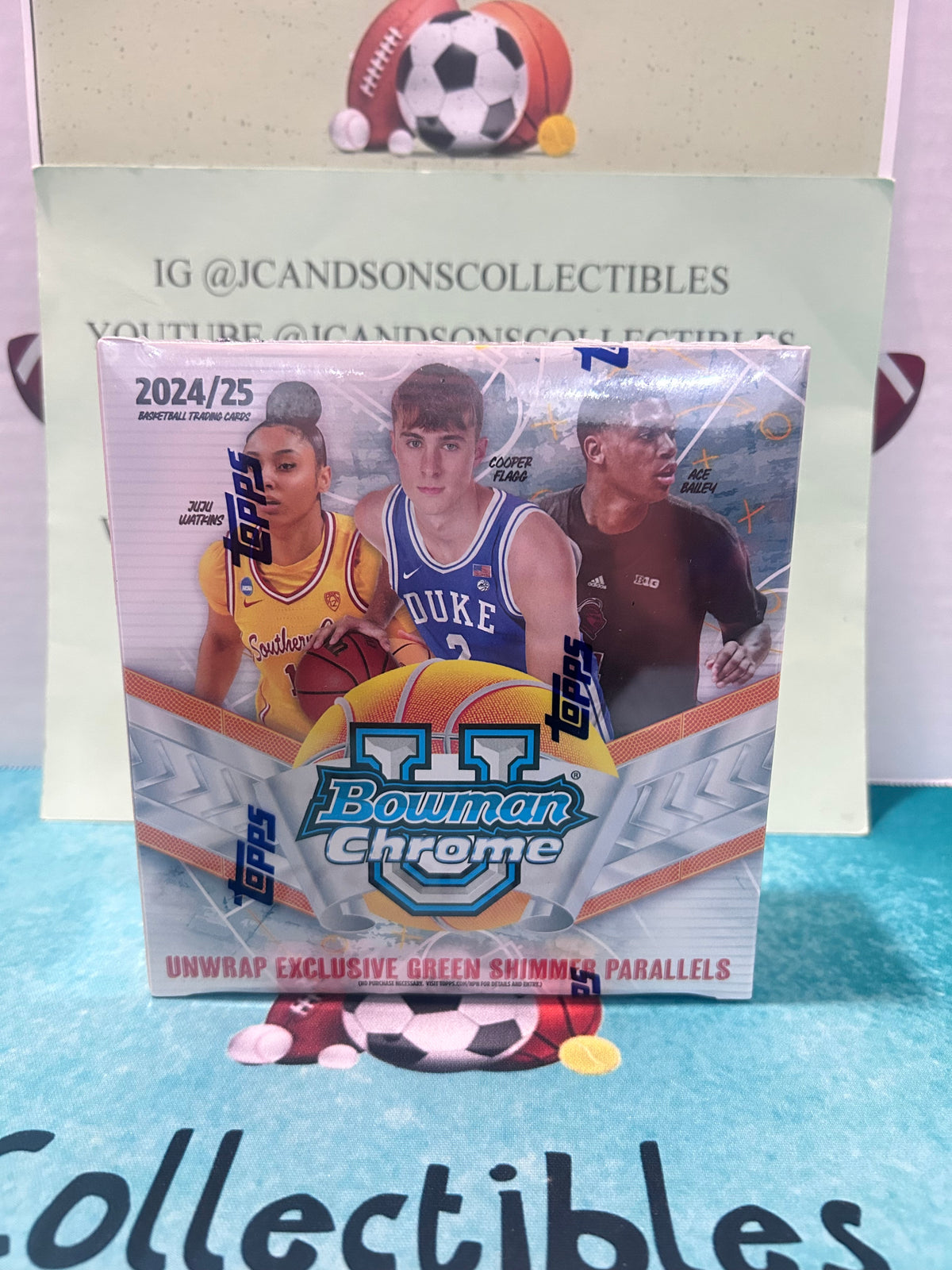 2024-2025 Bowman University Chrome Basketball MEGA BOX (60 Cards) Brand New Sealed