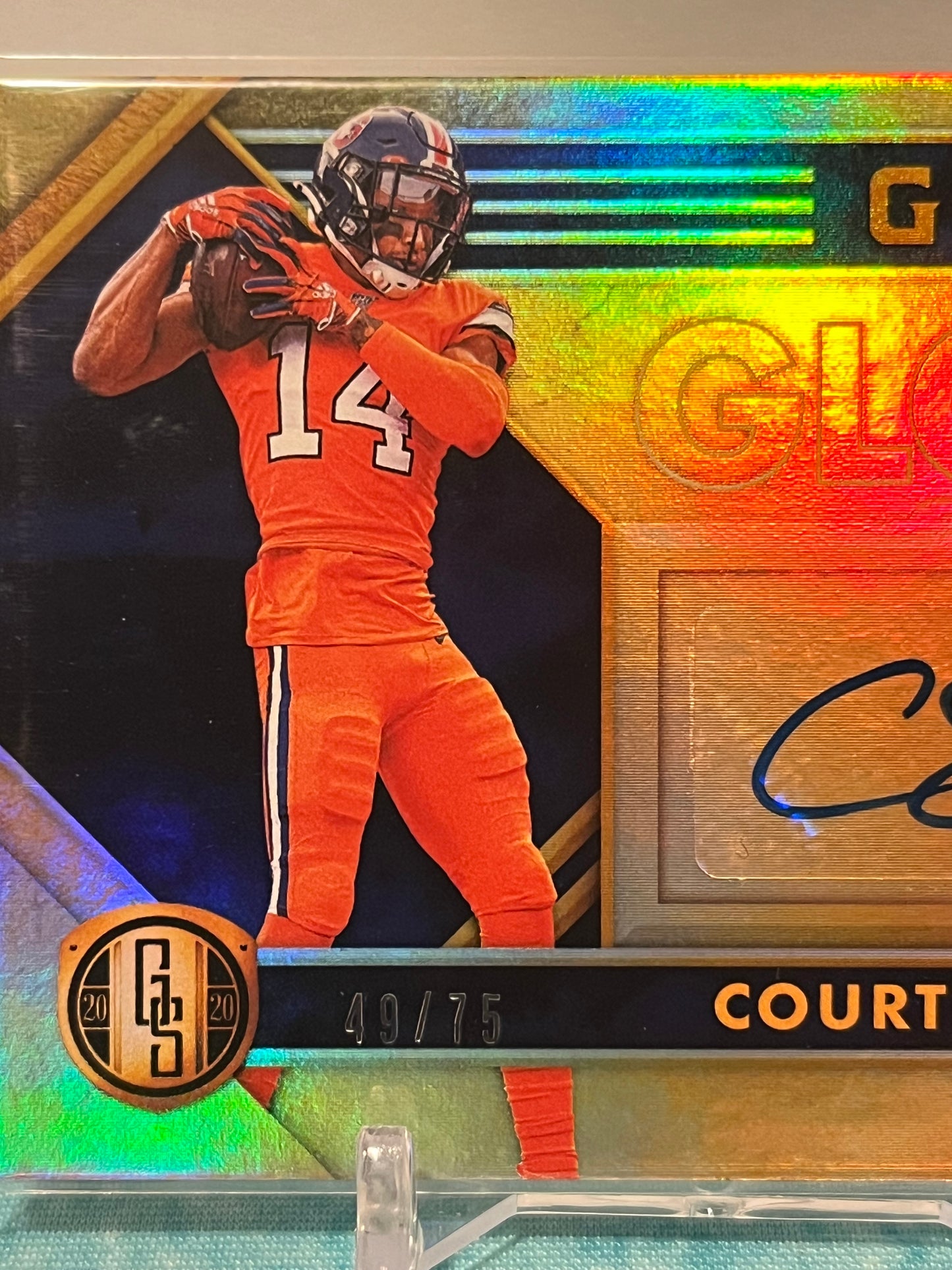 2020 Courtland Sutton Gold Standard Auto RC /75 Golden Gloves Denver Broncos