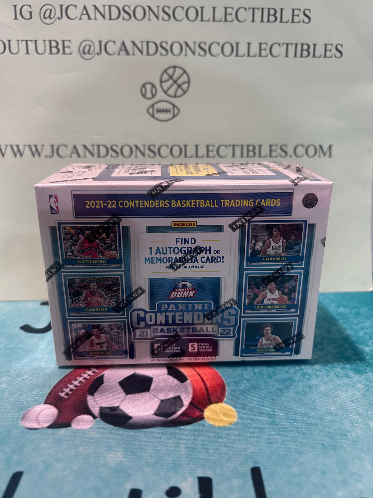 Panini Contenders 2021-2022 NBA Basketball Trading Cards Blaster Box 40 Cards