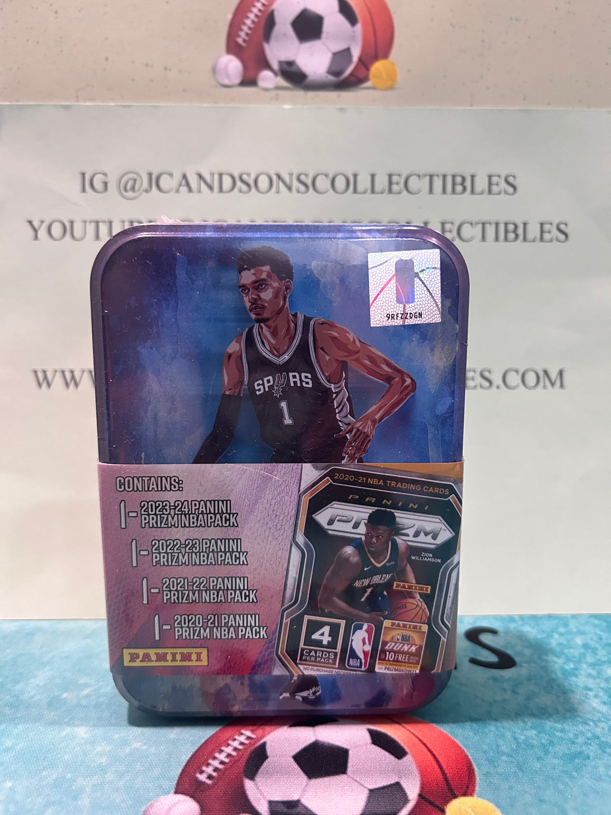 Victor Wembanyama Panini Prizm NBA Tin New Factory Sealed MJ Holdings