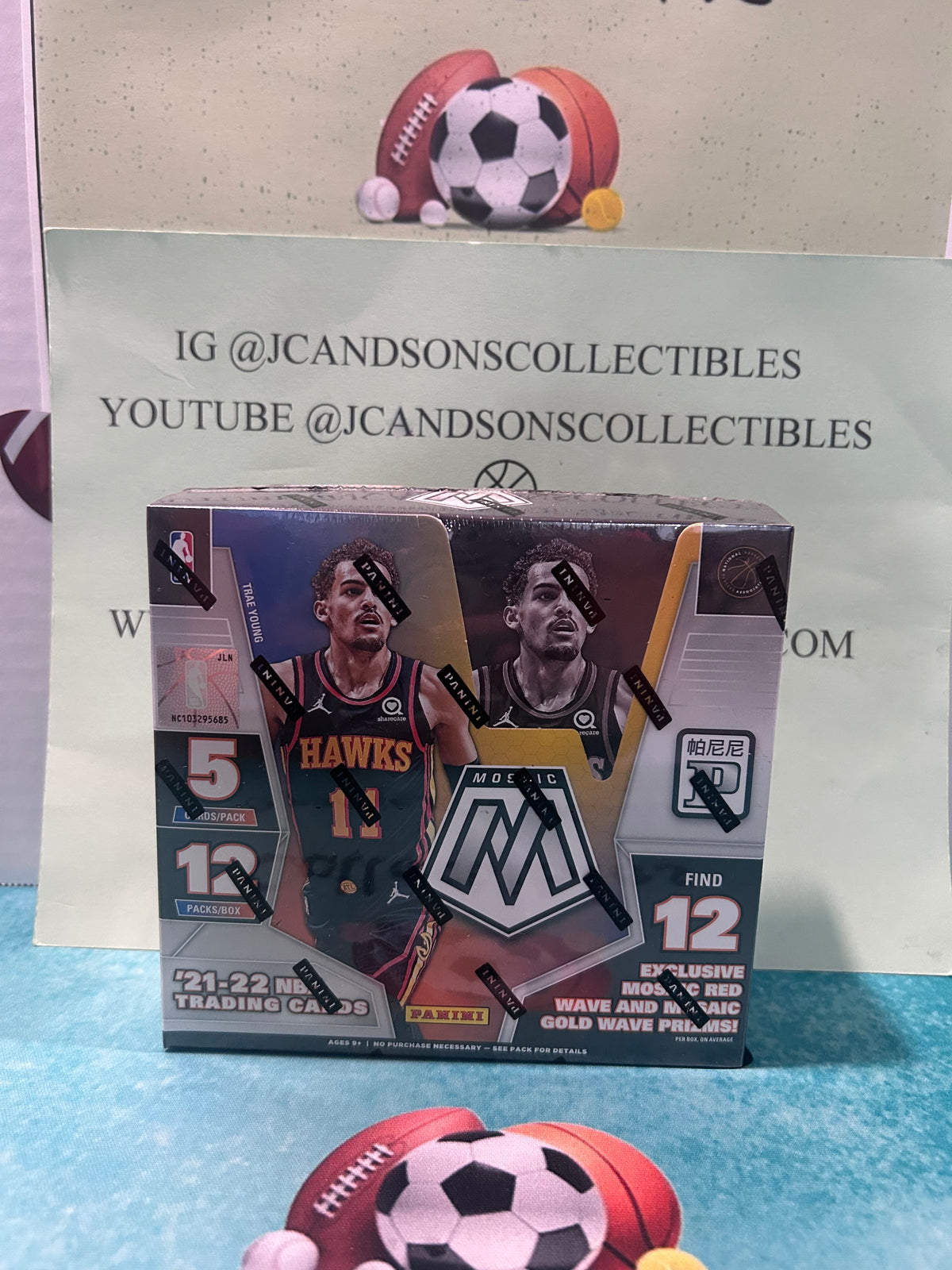 2021-2022 PANINI MOSAIC BASKETBALL ASIA EDITION 12 BOX CASE BLOWOUT CARDS