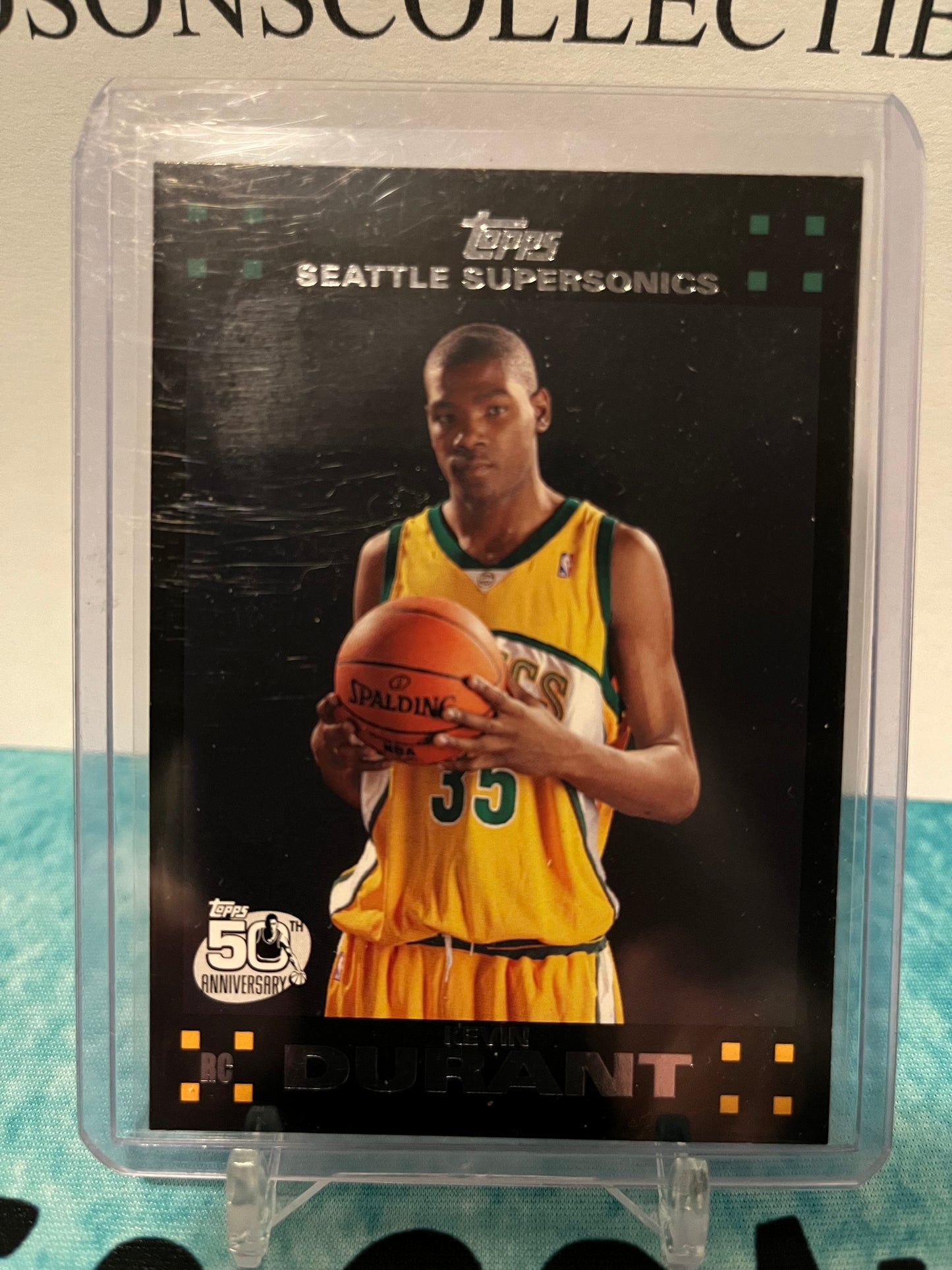 Kevin Durant 2007-08 Topps Black Border RC #112 Rookie