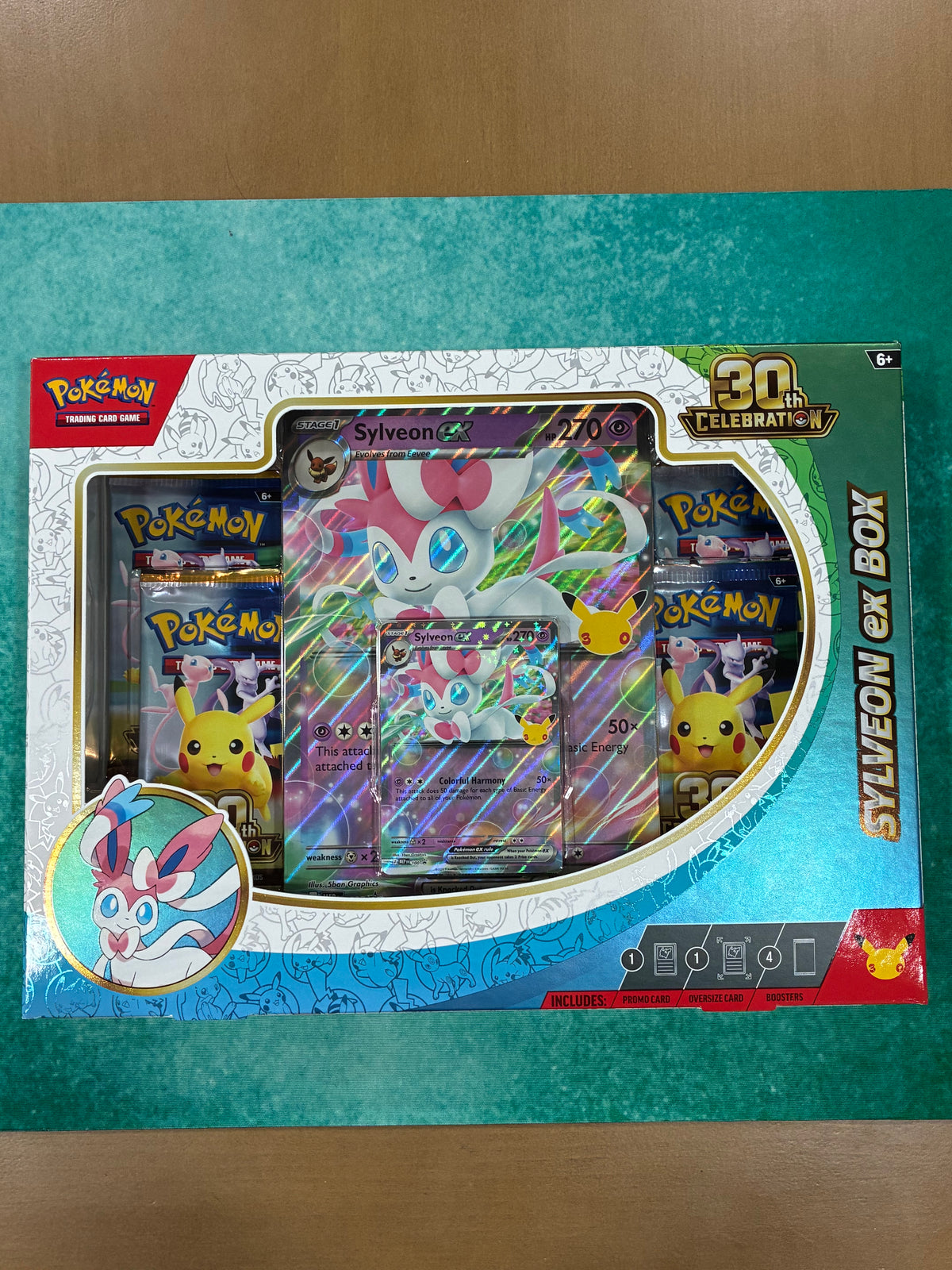 Pokemon 30th Anniversary Celebration Sylveon EX Box