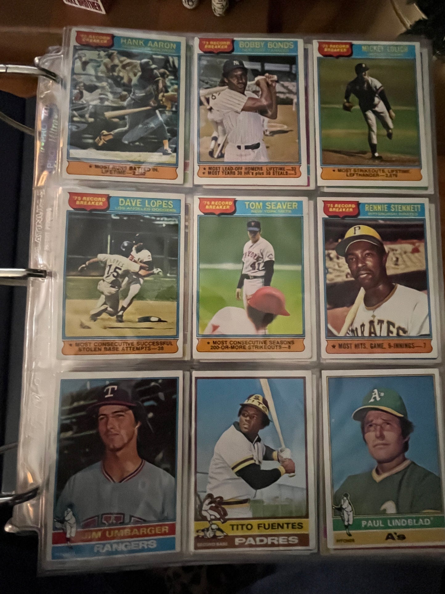 1976 Topps Complete Set w/ Nolan Ryan Hank Aaron  Brett, Yount , Rose, Guidry Rc