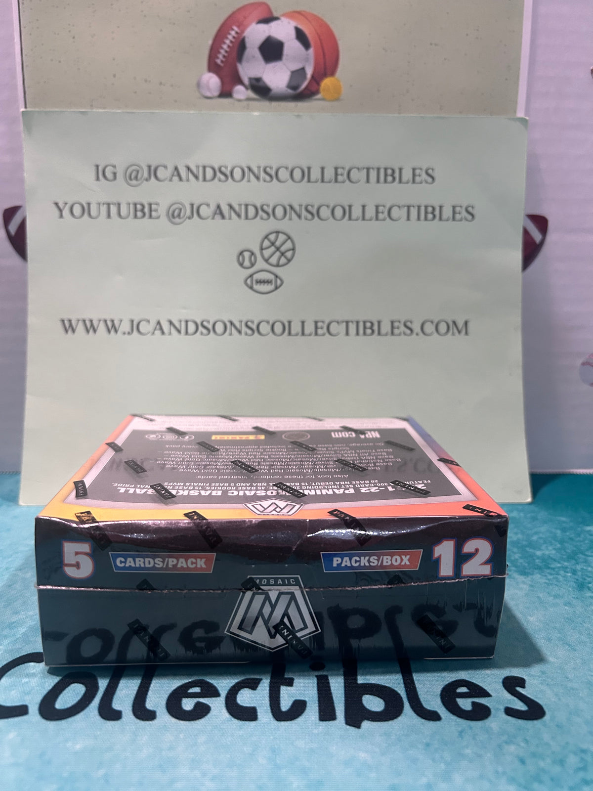 2021-2022 PANINI MOSAIC BASKETBALL ASIA EDITION 12 BOX CASE BLOWOUT CARDS