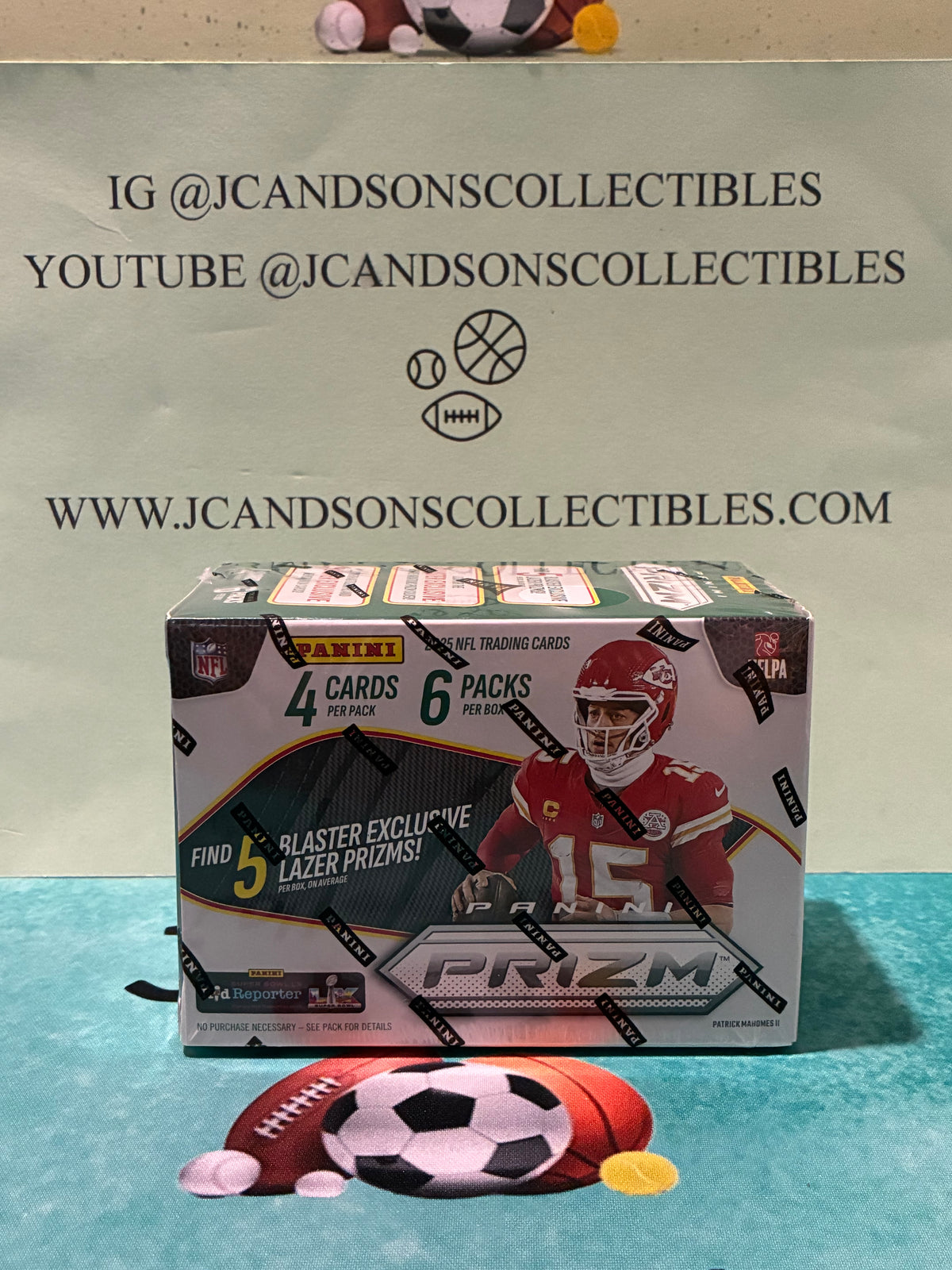2025 Panini Prizm Football Factory Sealed NFL Blaster Box