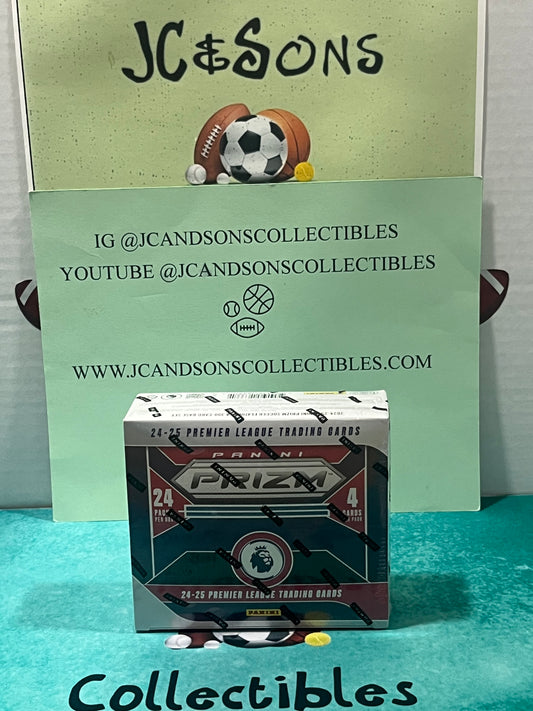 2024/25 Panini Prizm Premier League Soccer Factory Sealed - RETAIL BOX - 24 Pack