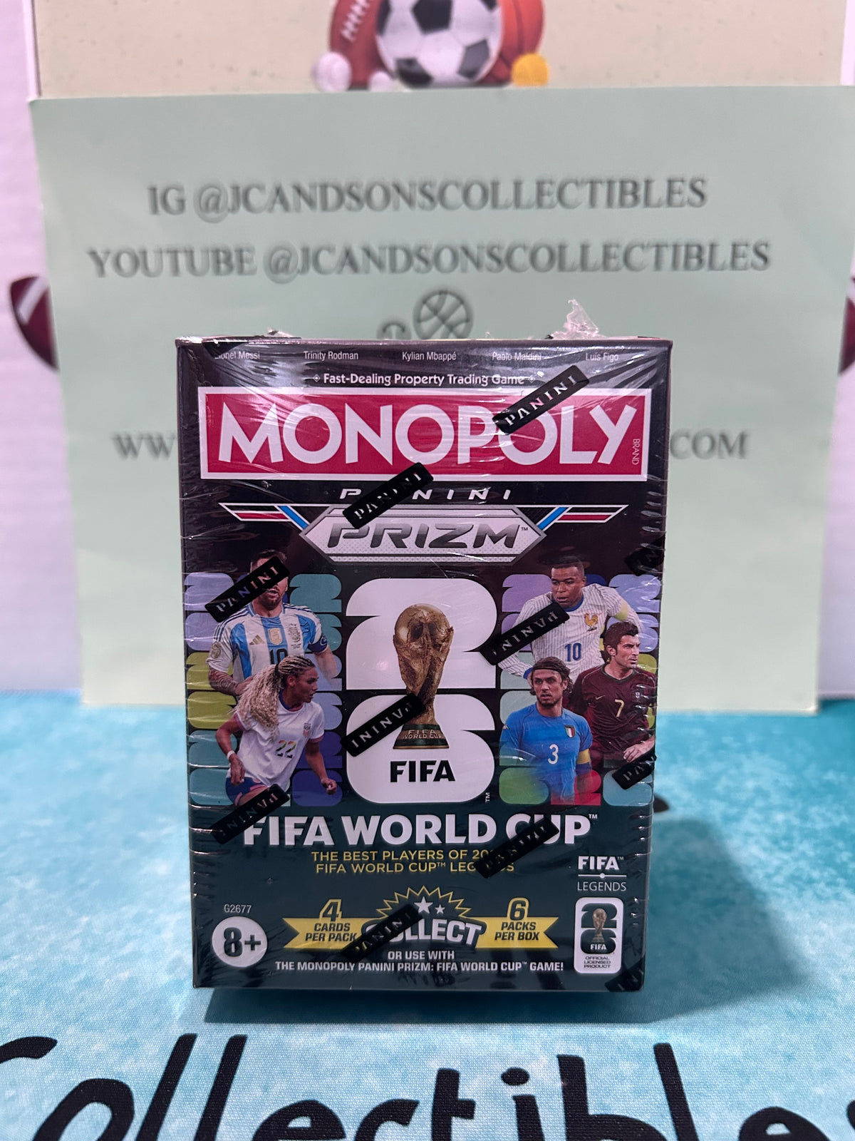 2026 Panini Prizm Monopoly FIFA World Cup Blaster Box Brand New Factory Sealed