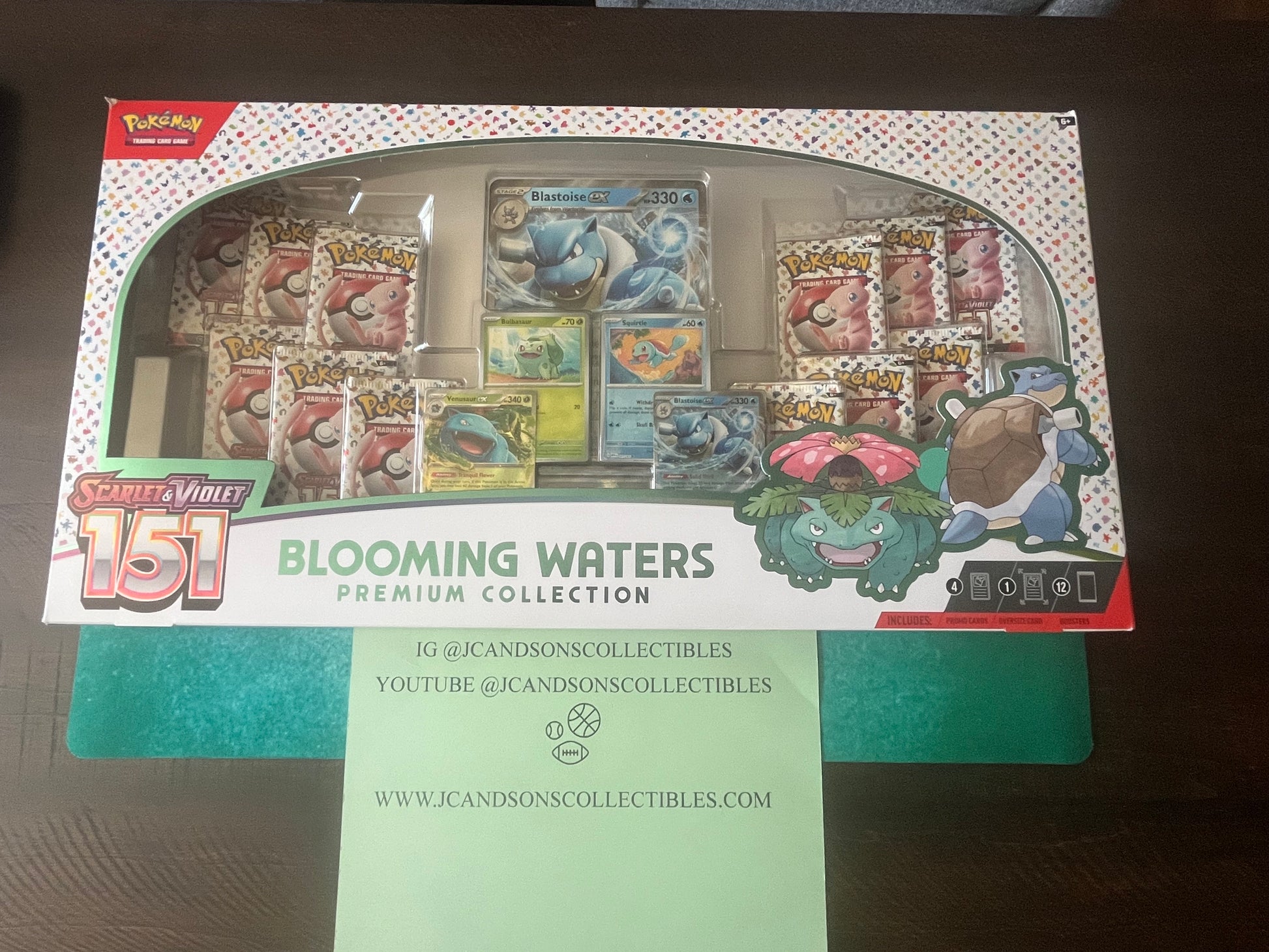 Pokemon Scarlet & Violet 151 Blooming Waters Premium Collection Box Se JC and Sons Collectibles Pokemon Scarlet & Violet 151 Blooming Waters Premium Collection Box Se JC and Sons Collectibles