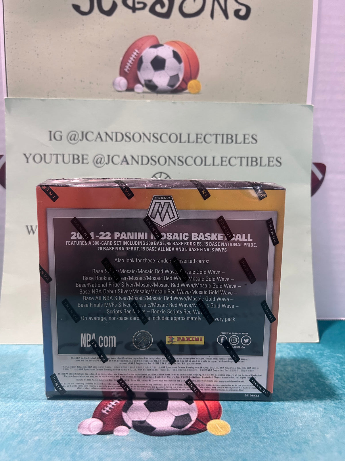 2021-2022 PANINI MOSAIC BASKETBALL ASIA EDITION 12 BOX CASE BLOWOUT CARDS