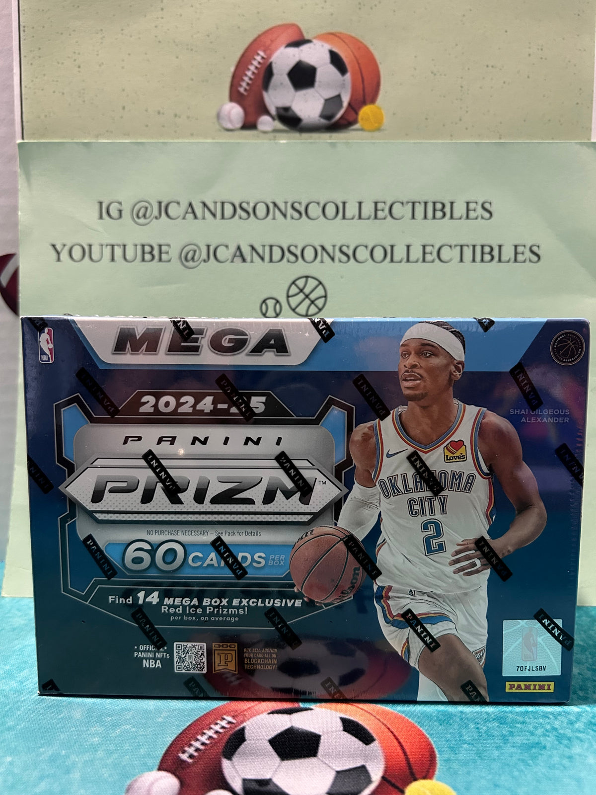 2024-2025 Panini Prizm NBA Basketball Mega Box -NEW- 14 Red Ice Prizms 4 Silver