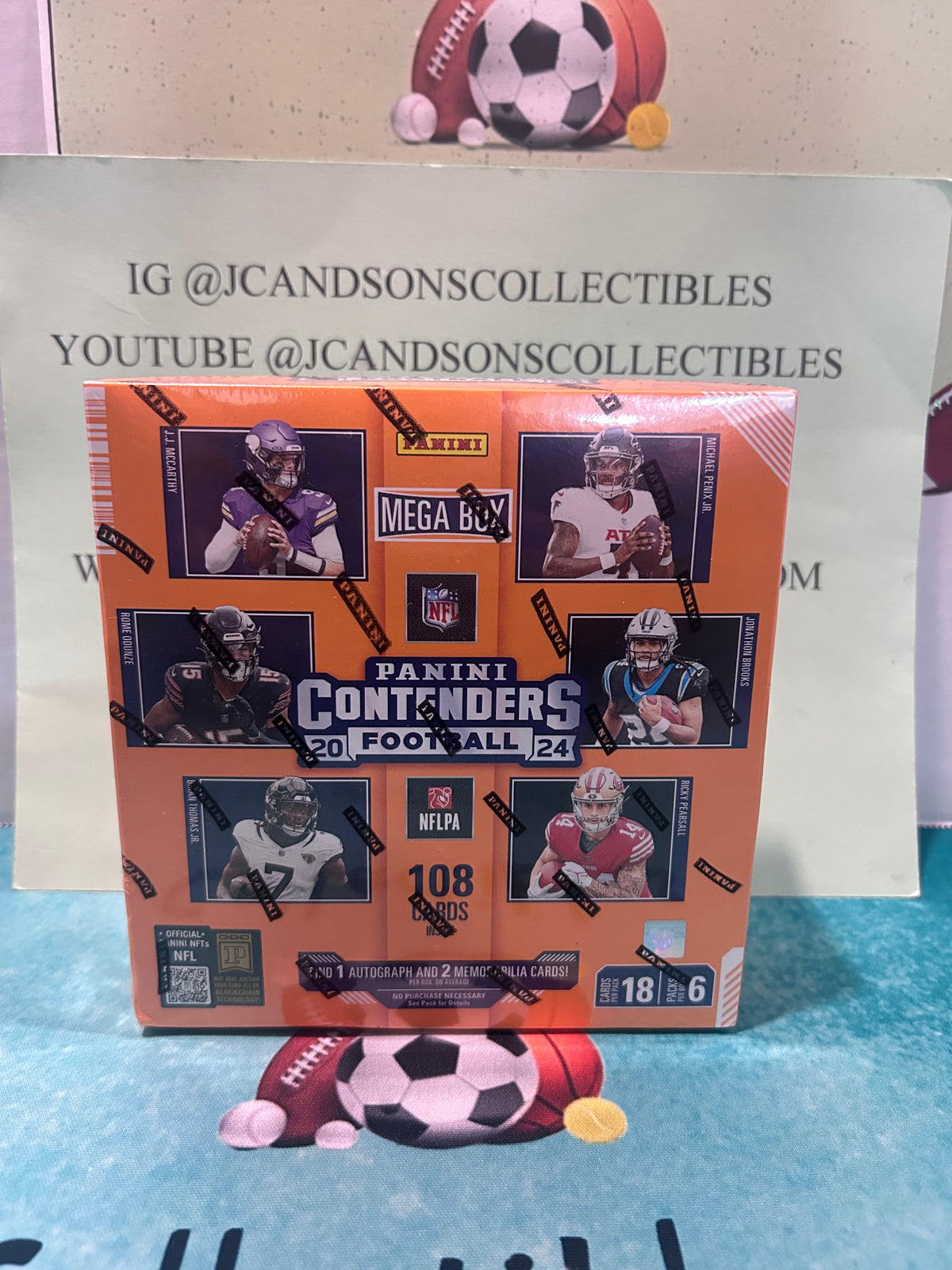 2024 Panini Contenders Football Mega Box - Factory Sealed