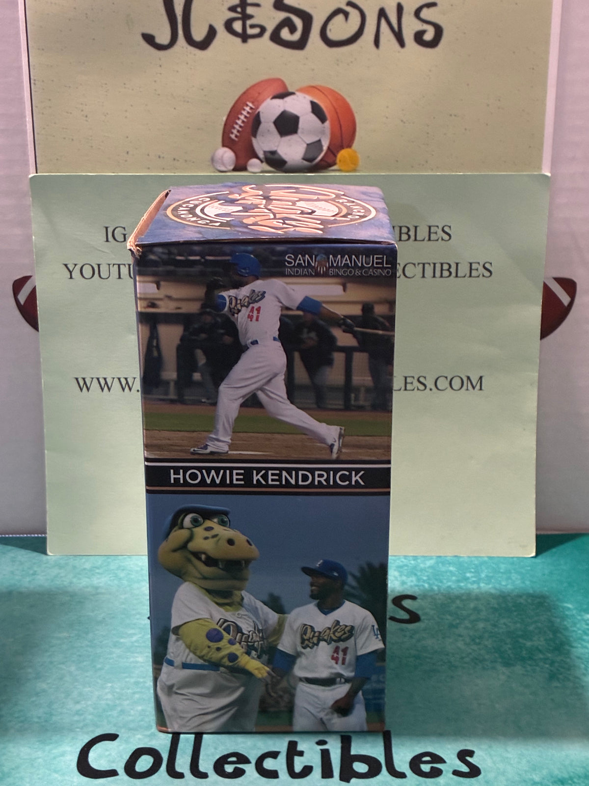 Rancho Cucamonga Quakes Howie Kendrick Bobblehead Limited! ONLY 1500 SGA LAD