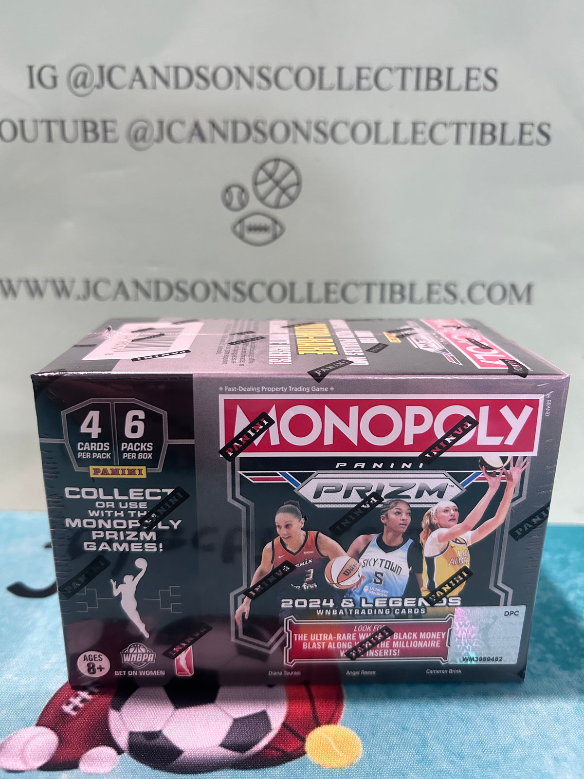 2024 Panini Prizm Monopoly WNBA Basketball Blaster Box (Millionaire White!) Fanatics Exclusive