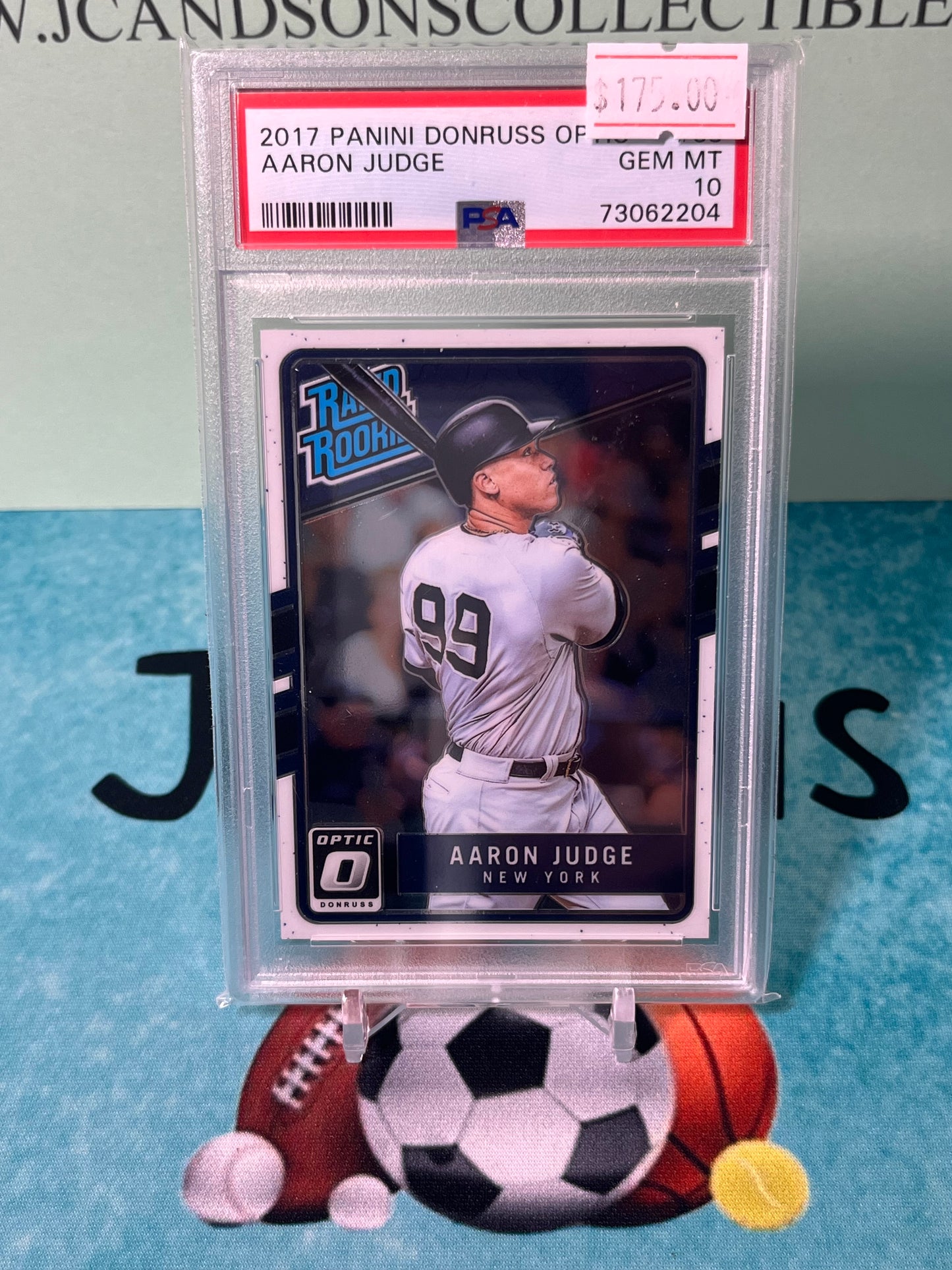 2017 Panini Donruss Optic Aaron Judge Rookie Card #38 PSA 10 GEM MINT