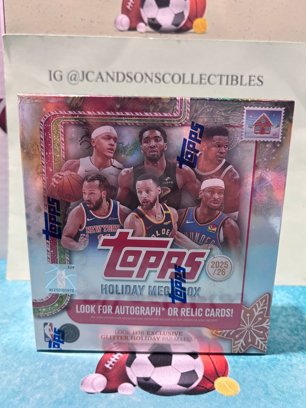 2025-2026 Topps Basketball Holiday Mega Box (Factory Sealed)