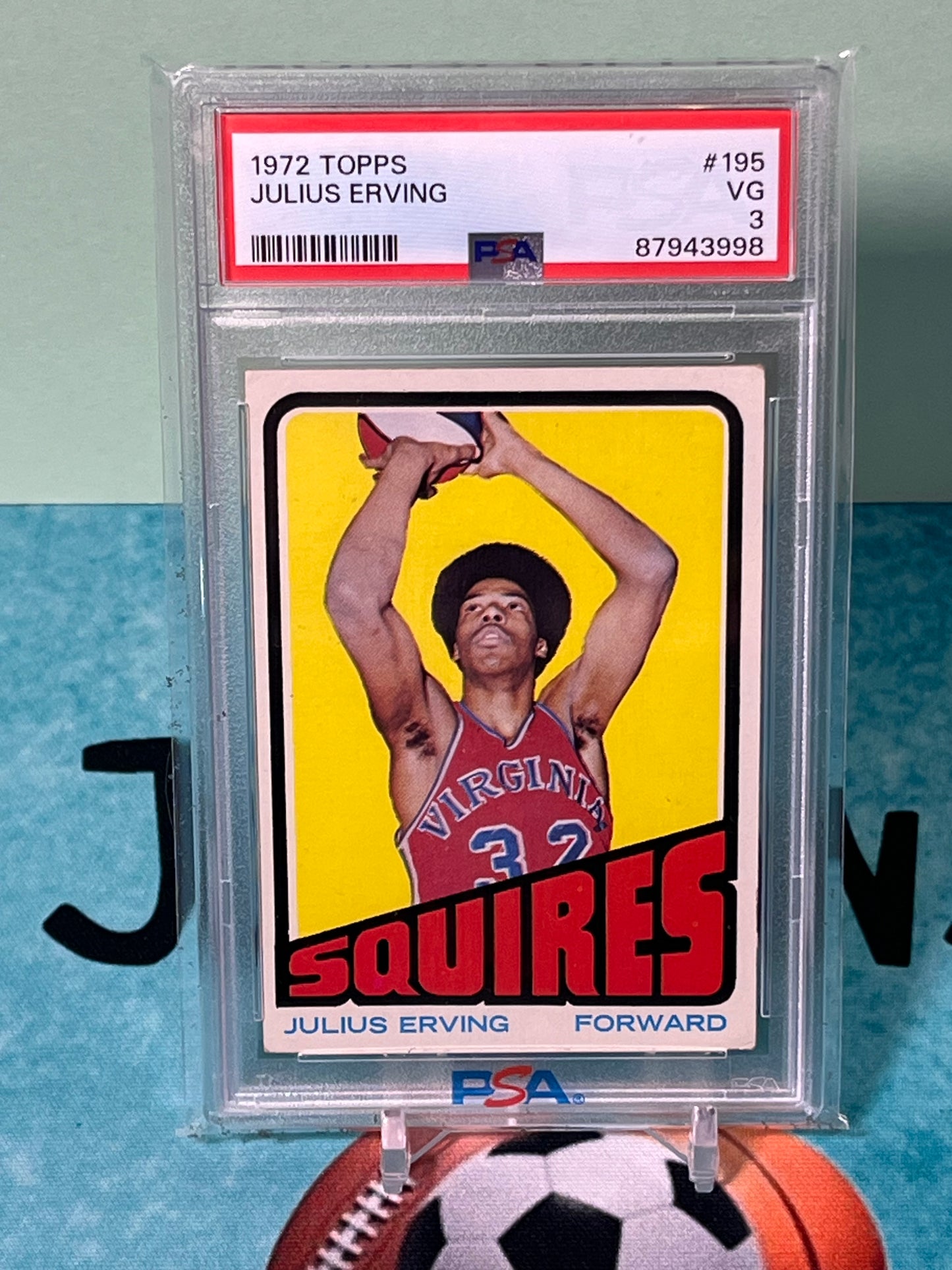 1972-73 Topps #195 Julius Erving PSA 3 VG