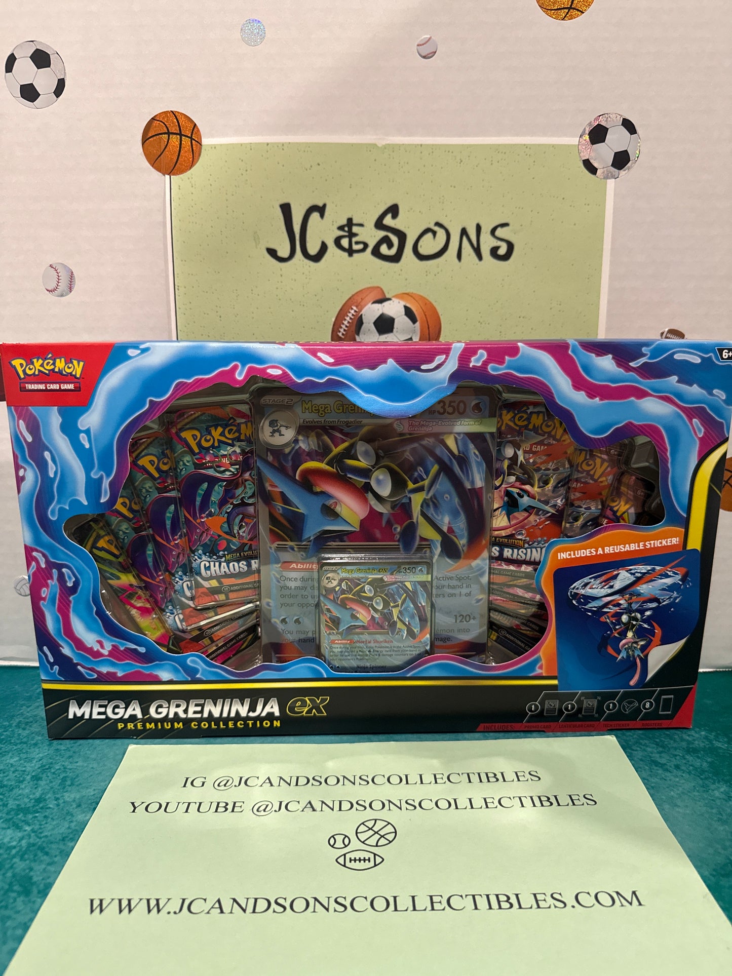 Chaos Rising Mega Greninja EX Premium Collection