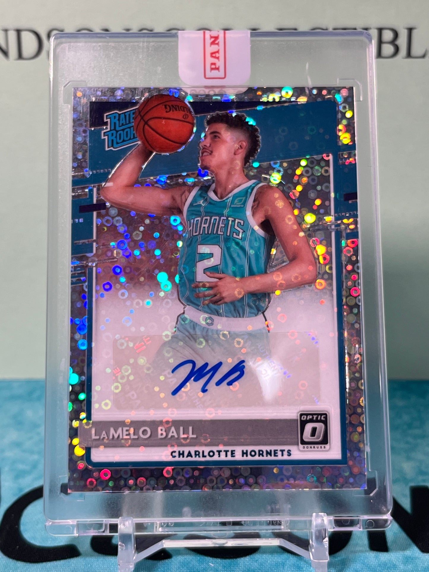 LaMelo Ball 2020 Panini Donruss Optic Rated Rookie FAST BREAK AUTO SSP RC