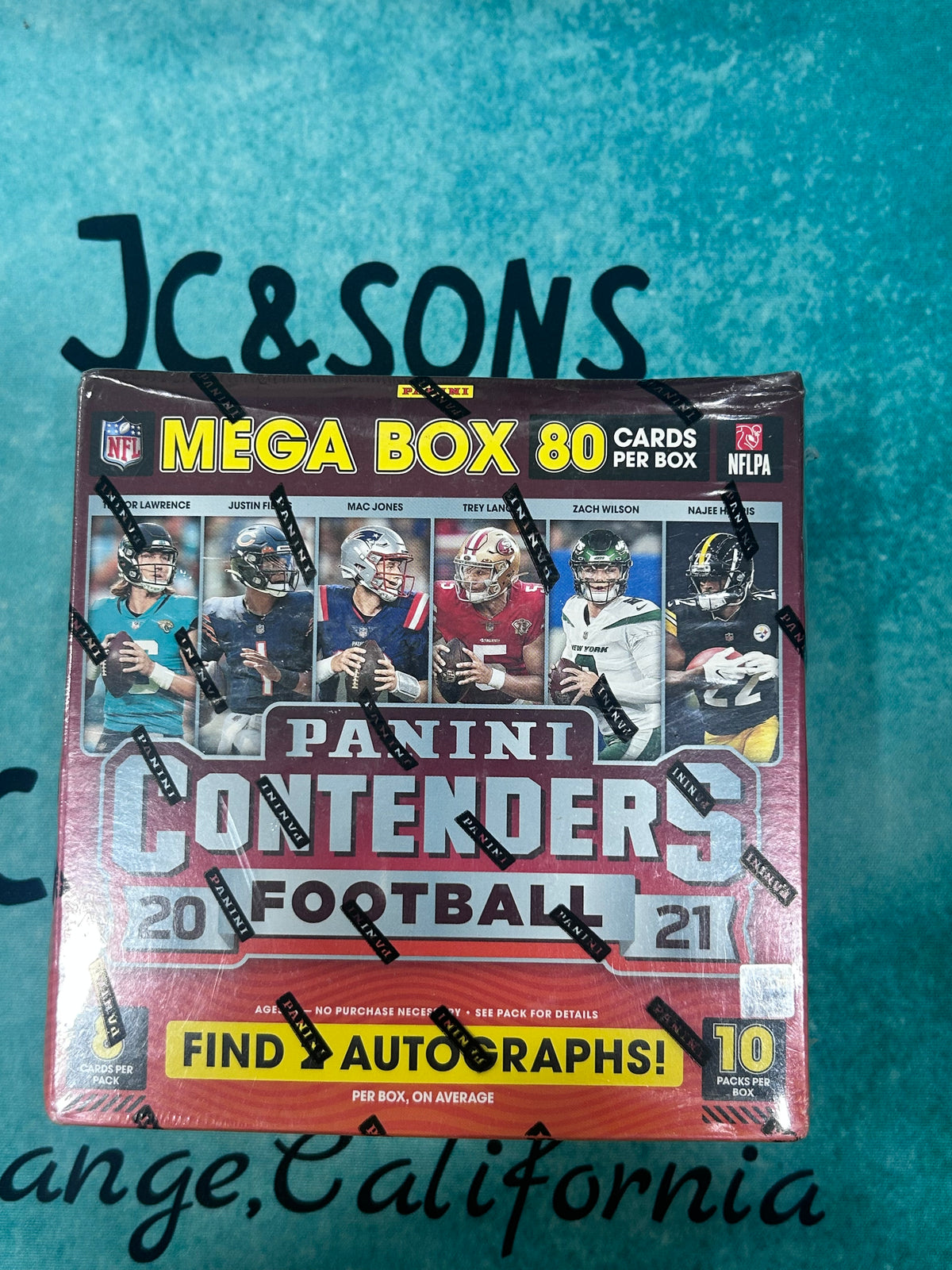 2021 Panini Contenders Football Mega Box (Orange Parallels!) (Fanatics)