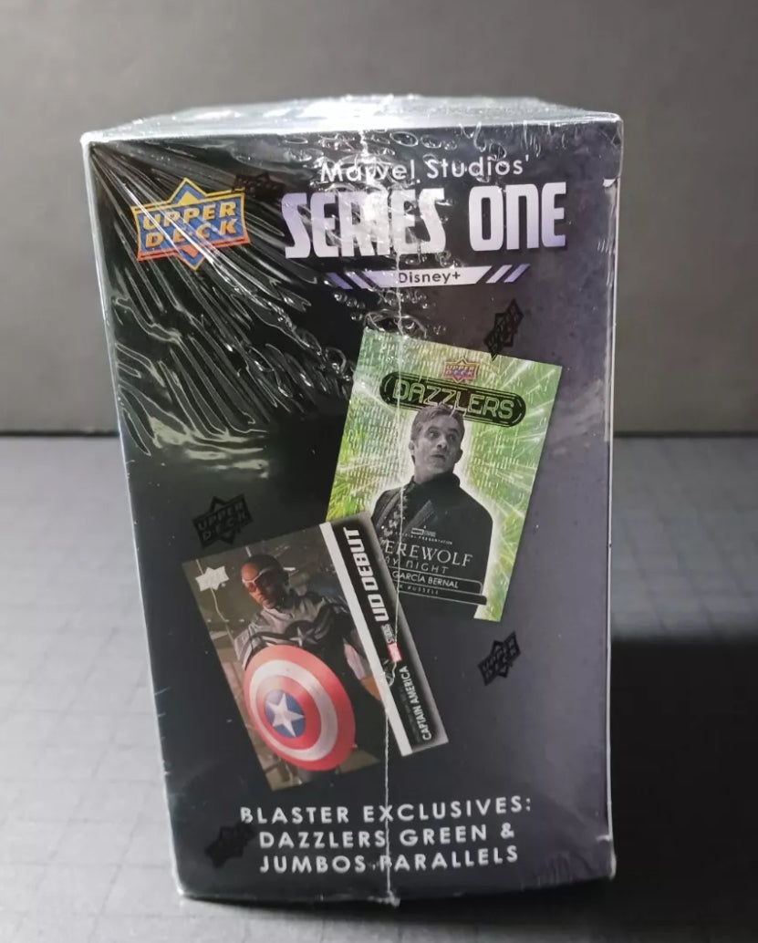 Upper Deck Marvel Studios Series One BLASTER BOX, Dazzler Green & Jumbo Parallels