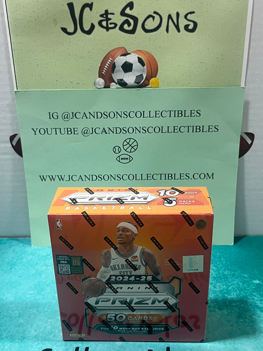 2024-25 Panini Prizm NBA Basketball Factory Sealed Mega Box