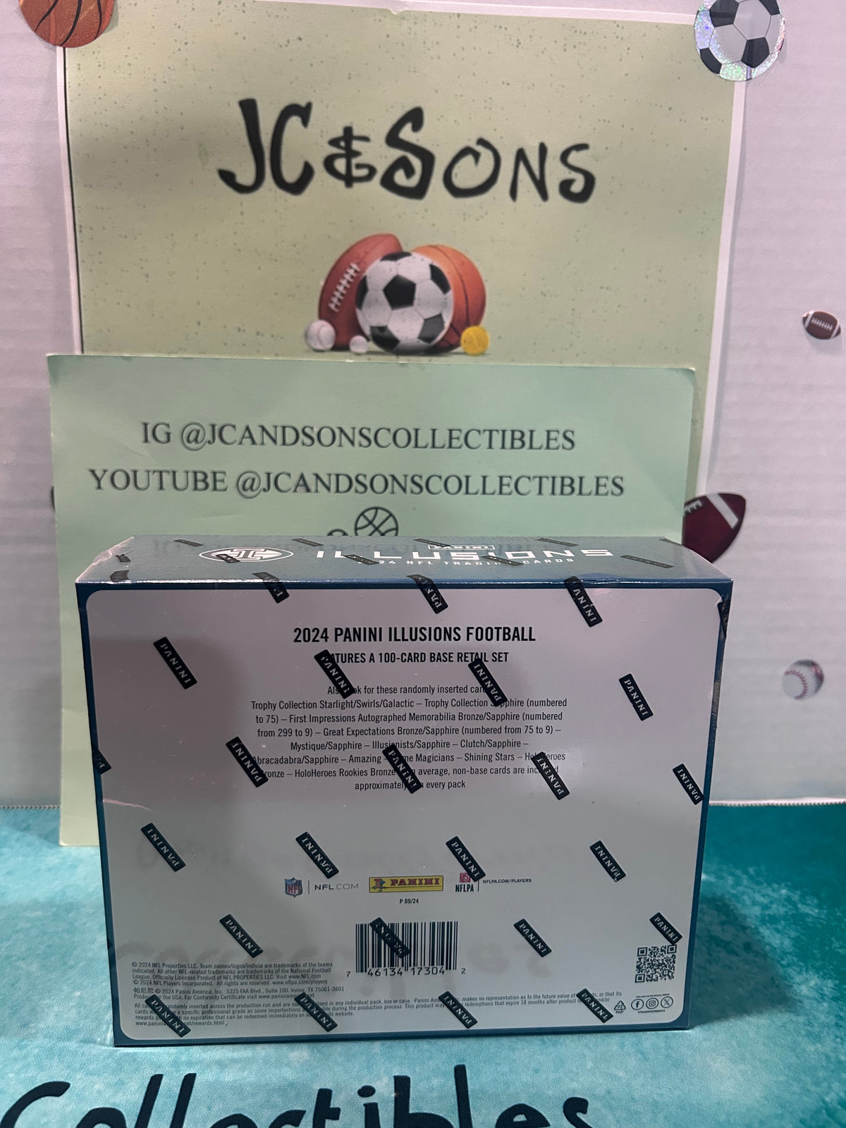 2024 Panini Illusions NFL Football Hobby Box - Factory Sealed