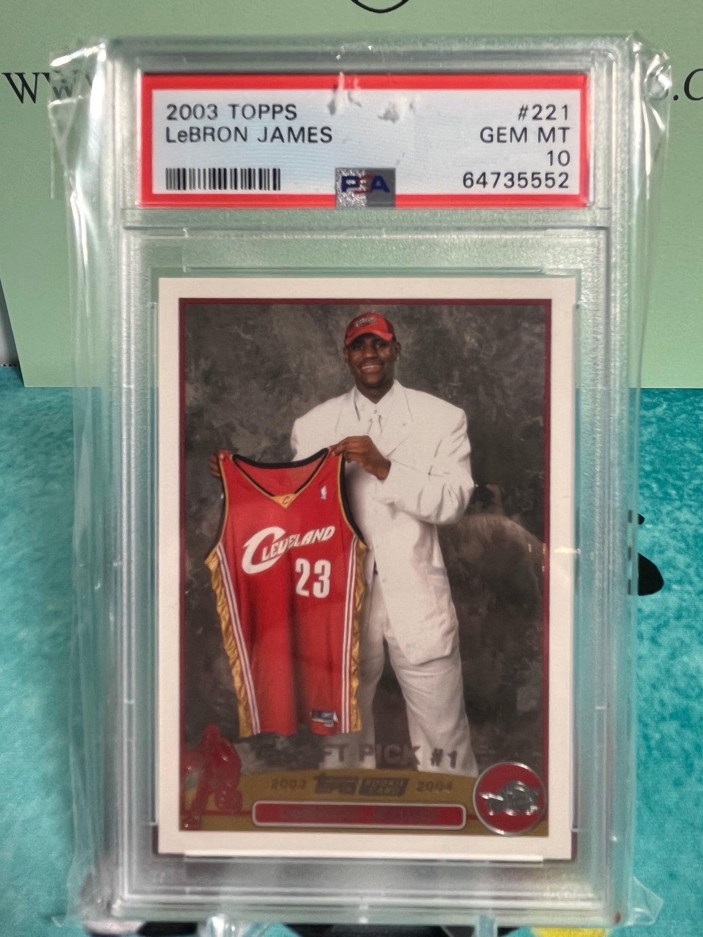 2003 Topps #221 LeBron James Rookie RC PSA 10 Gem Mint