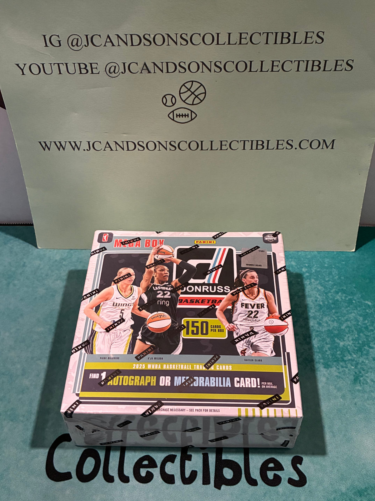 2025 Donruss WNBA Basketball Factory Sealed Mega Box! 1 Auto or Mem! New Sealed