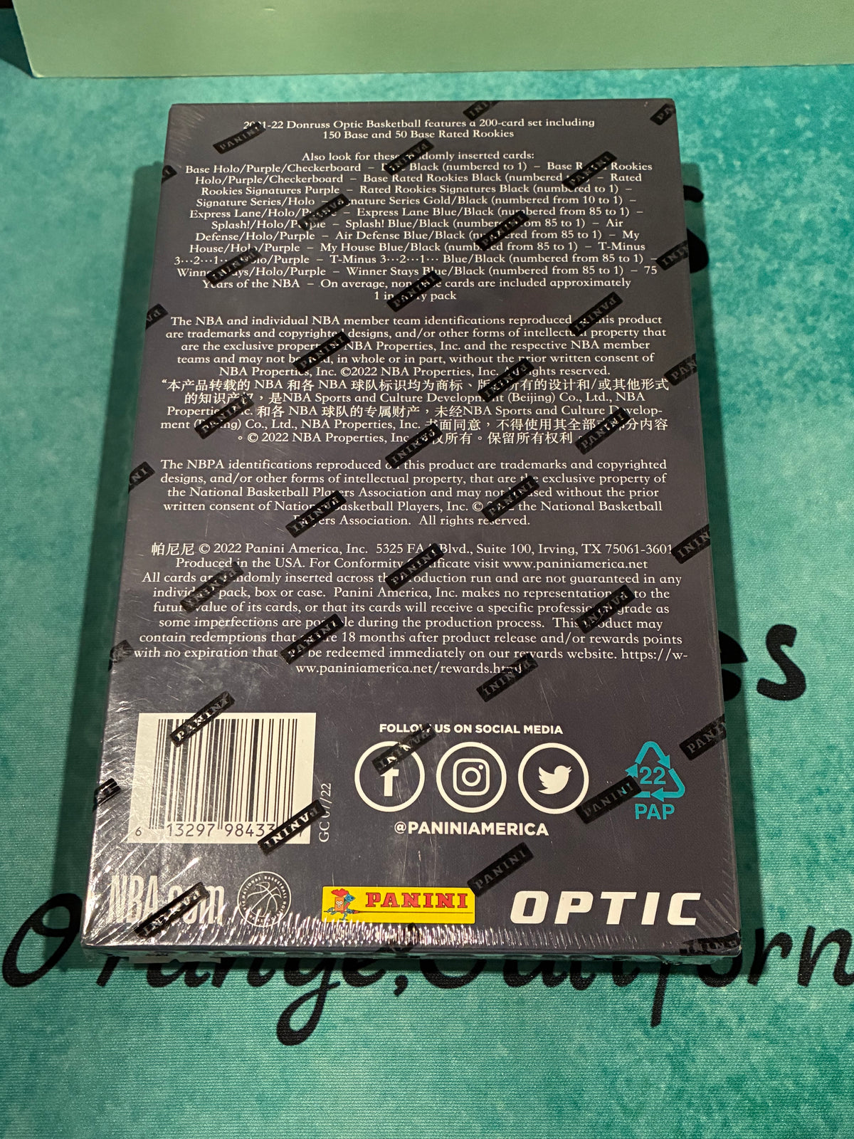 2021-22 Panini Donruss Optic Basketball Retail Box - New Sealed