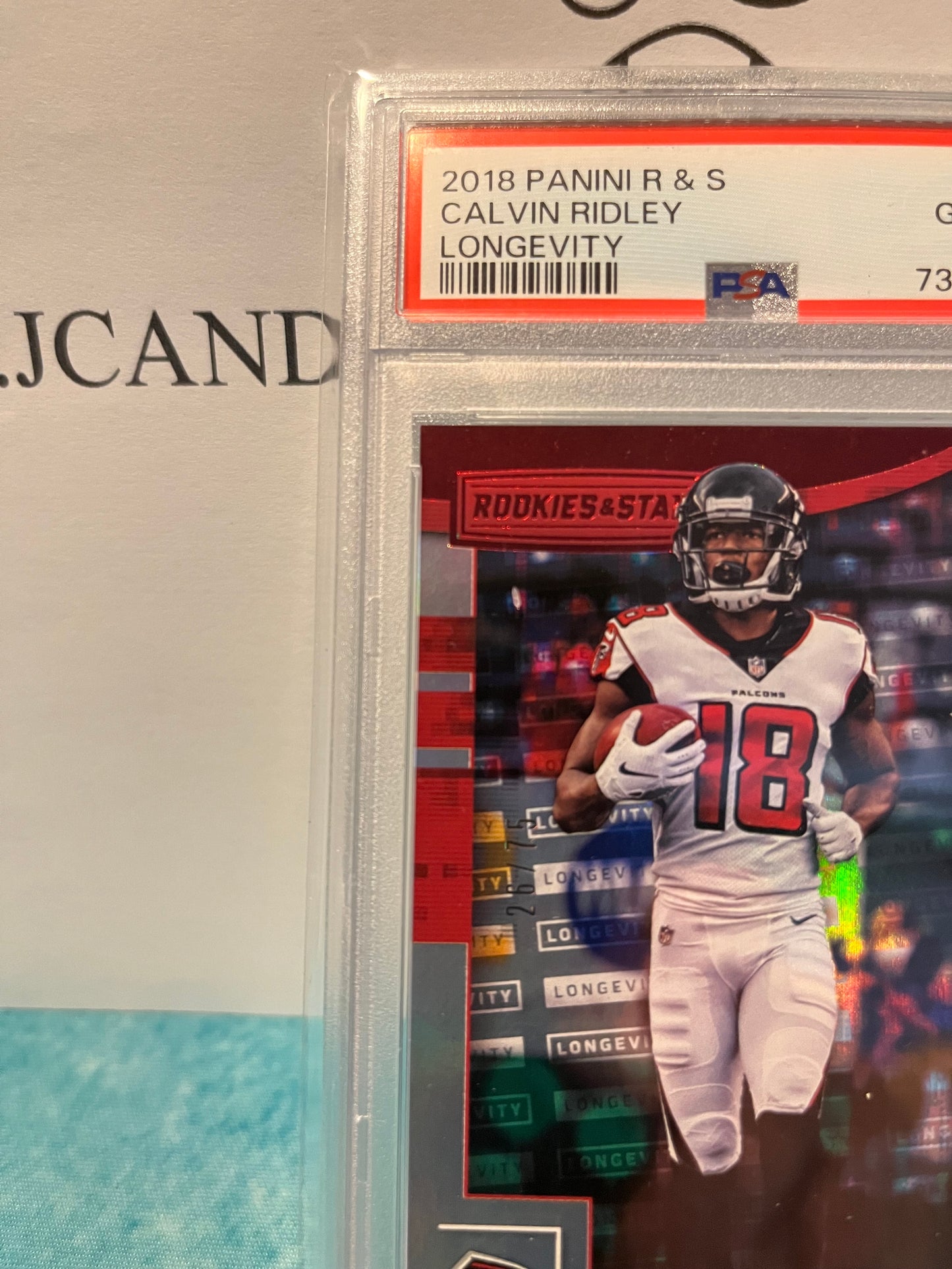 2018 Panini Rookies and Stars Calvin Ridley Longevity /75 PSA 10 Pop 1