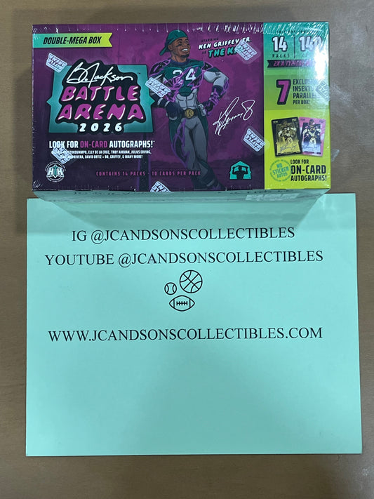 2026 Bo Jackson Battle Arena Double Mega Box New Factory Sealed