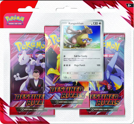 Pokémon TCG: Scarlet & Violet - Destined Rivals 3 Pack Blister New Sealed. Packs Vary