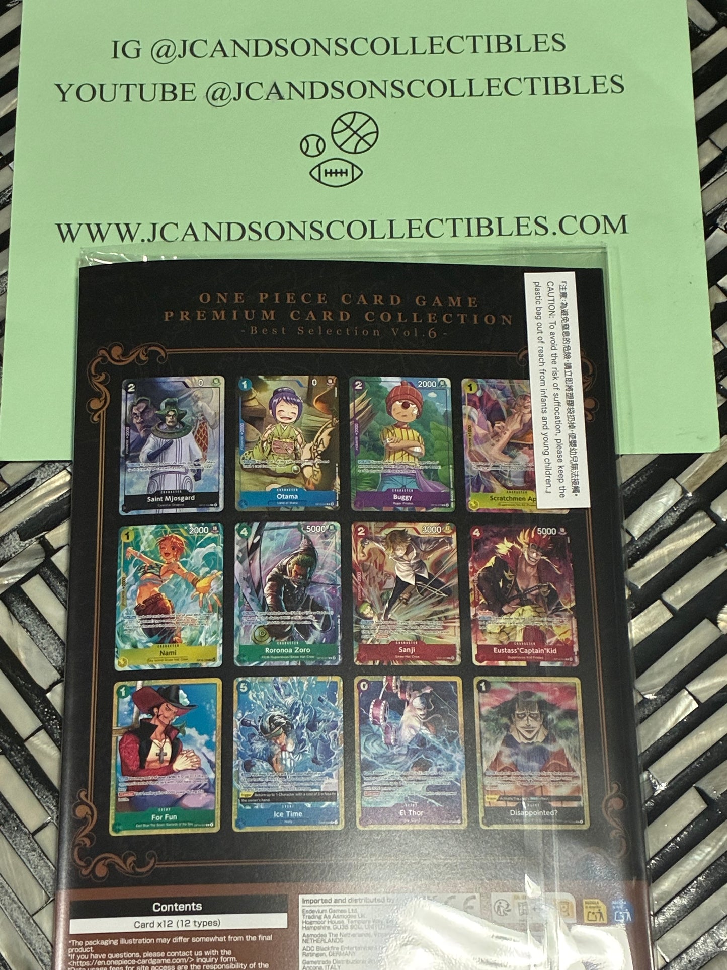 ONE PIECE CARD Premium Card Collection Best Selection Vol.6 ENGLISH