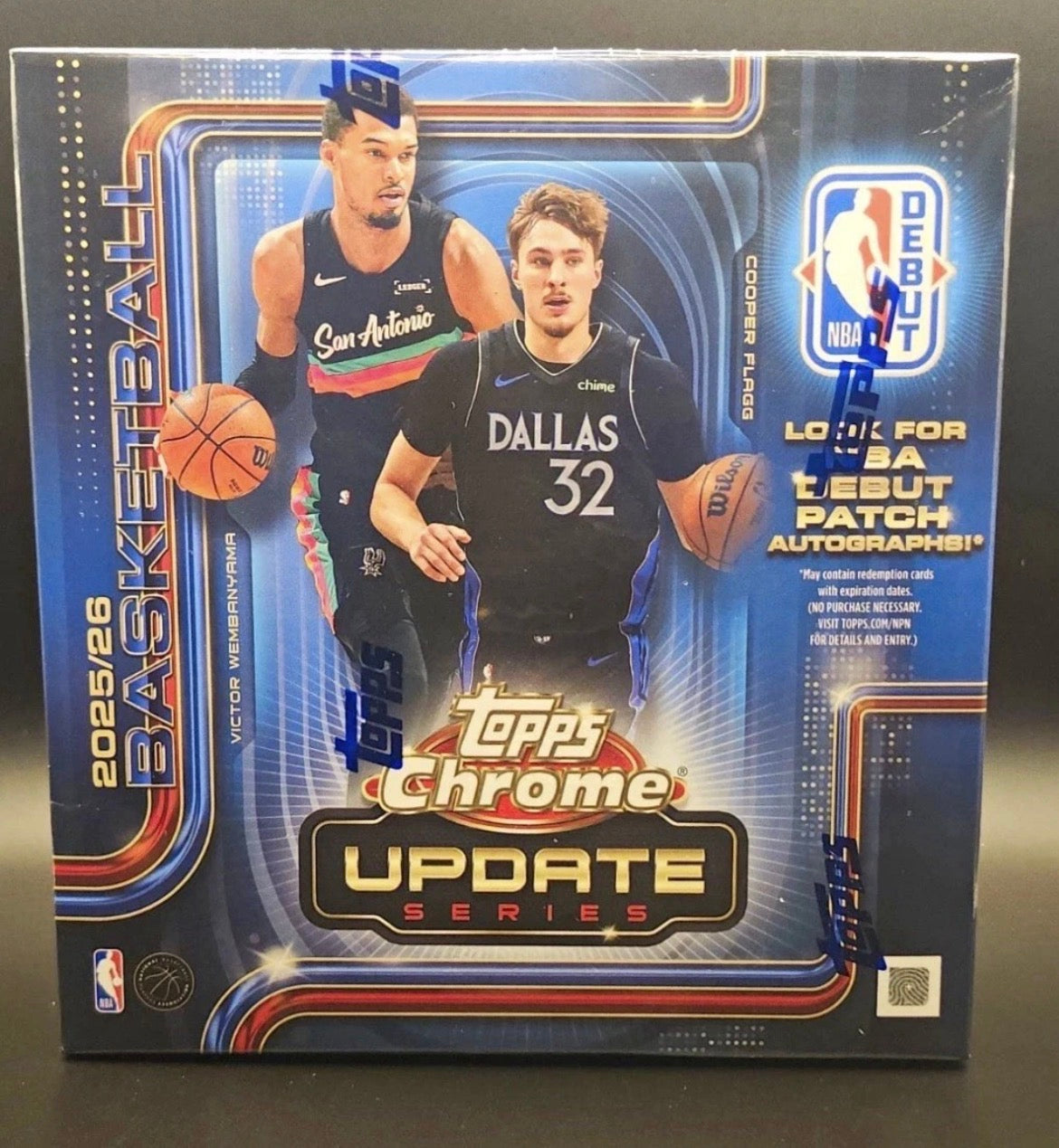 Topps 2025-26 Chrome Update Series NBA Basketball Mega Box