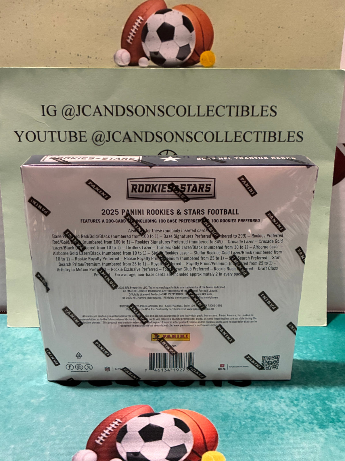 2025 Panini Rookies & Stars PREFERRED HOBBY BOX 3 Hits AUTO or MEM Sealed NFL