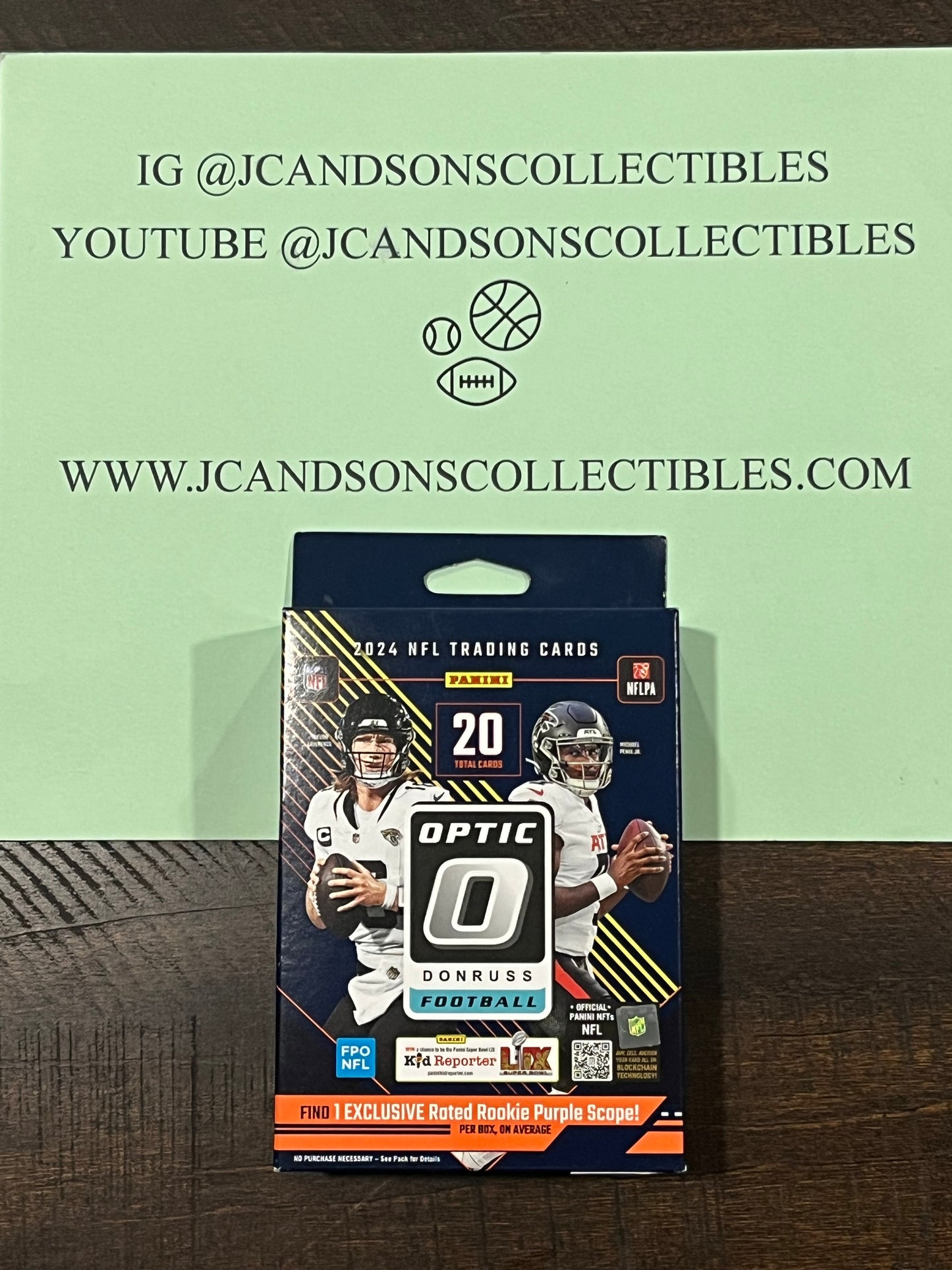 2024 Panini Donruss Optic NFL Football Trading Cards Hanger Box SEALED